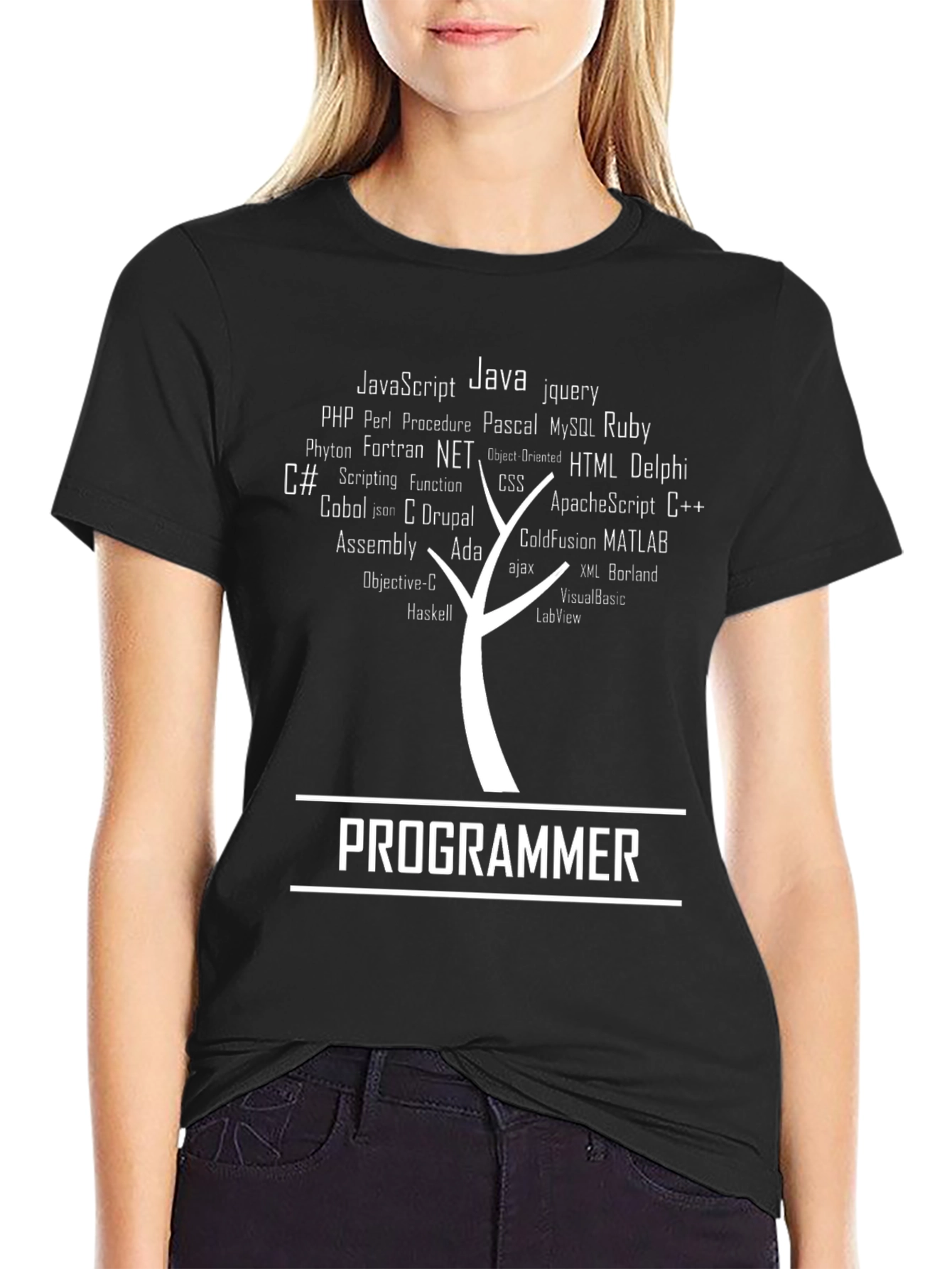 Programmer Language Tree Graphic Tee