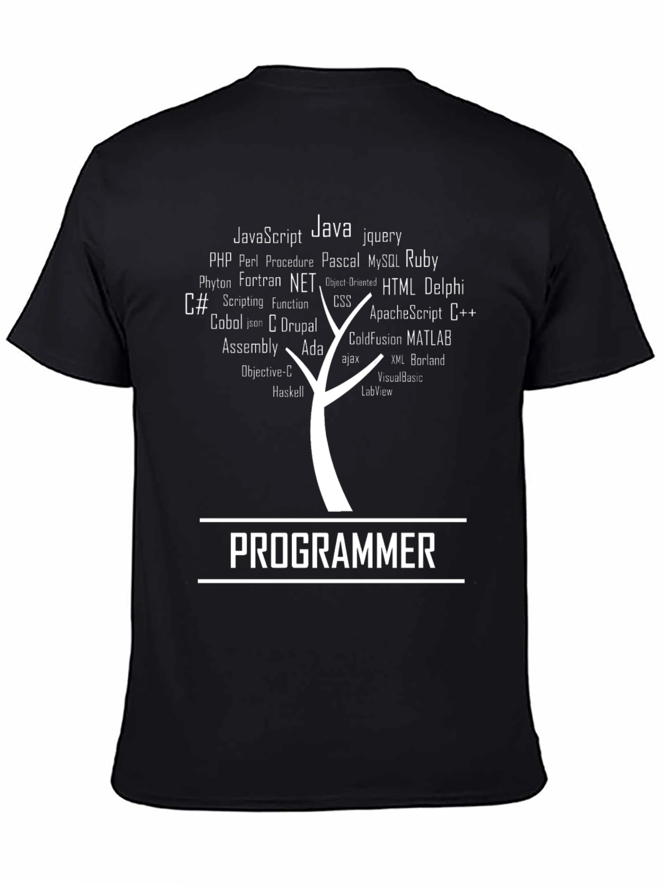 Programmer Language Tree Graphic Tee
