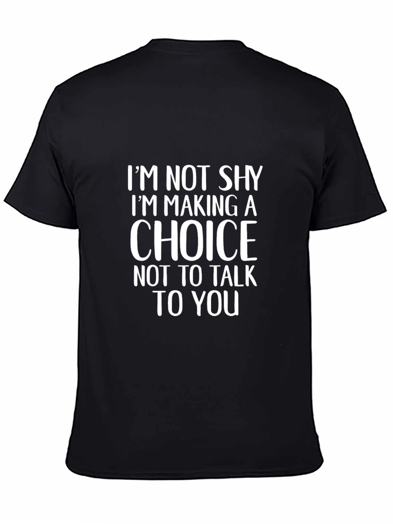 Im Not Shy Graphic T-Shirt - Black
