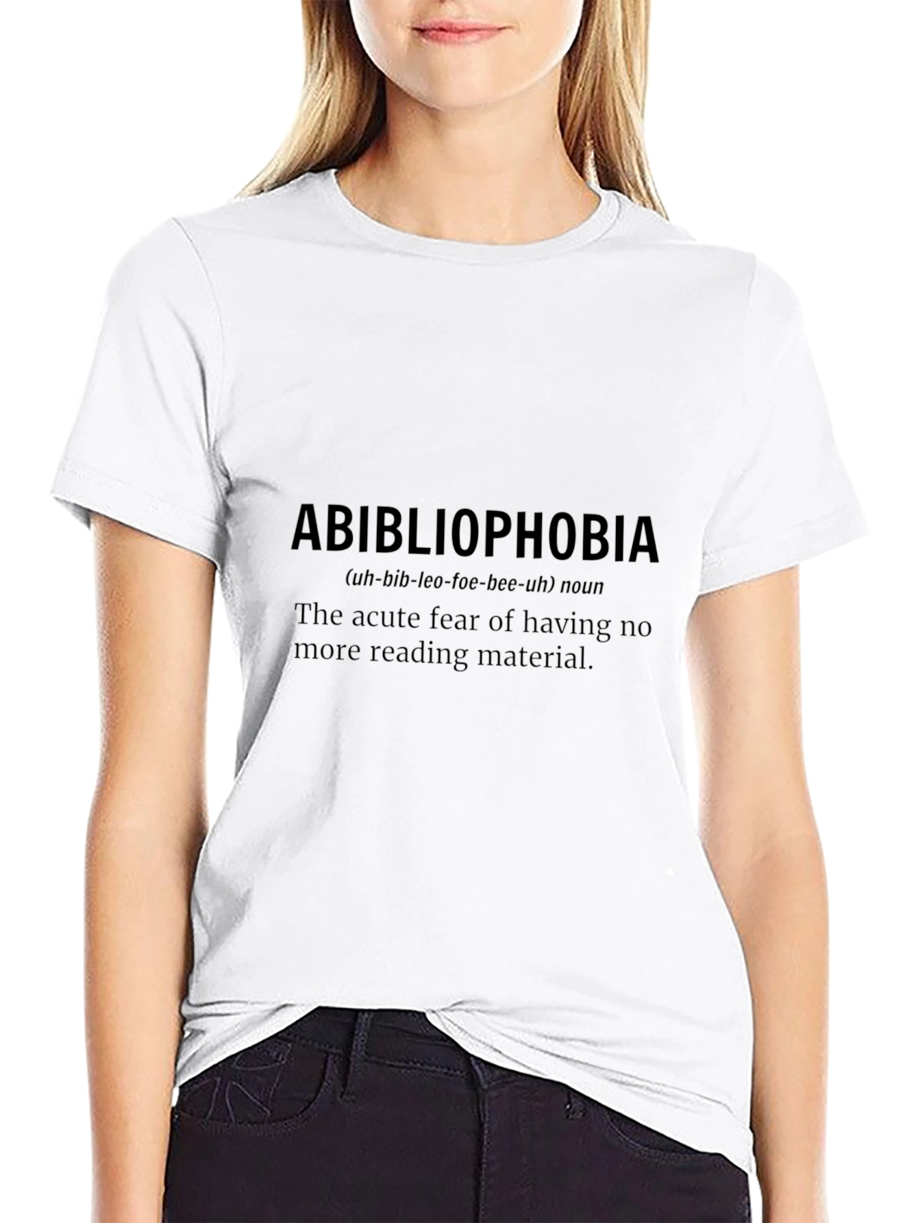 Abibliophobia T-Shirt - Funny Book Lover Tee