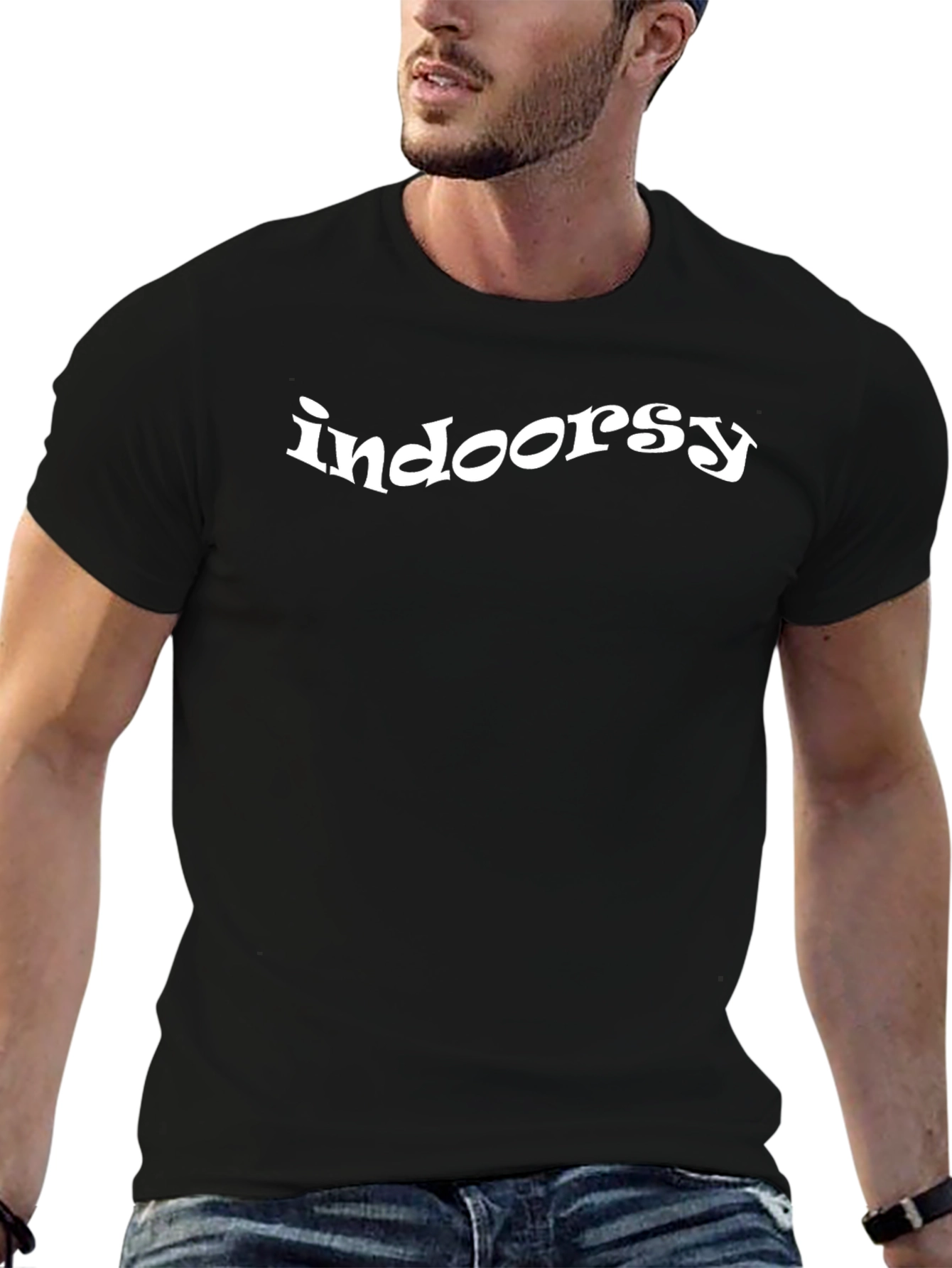 Indoorsy Black T-Shirt