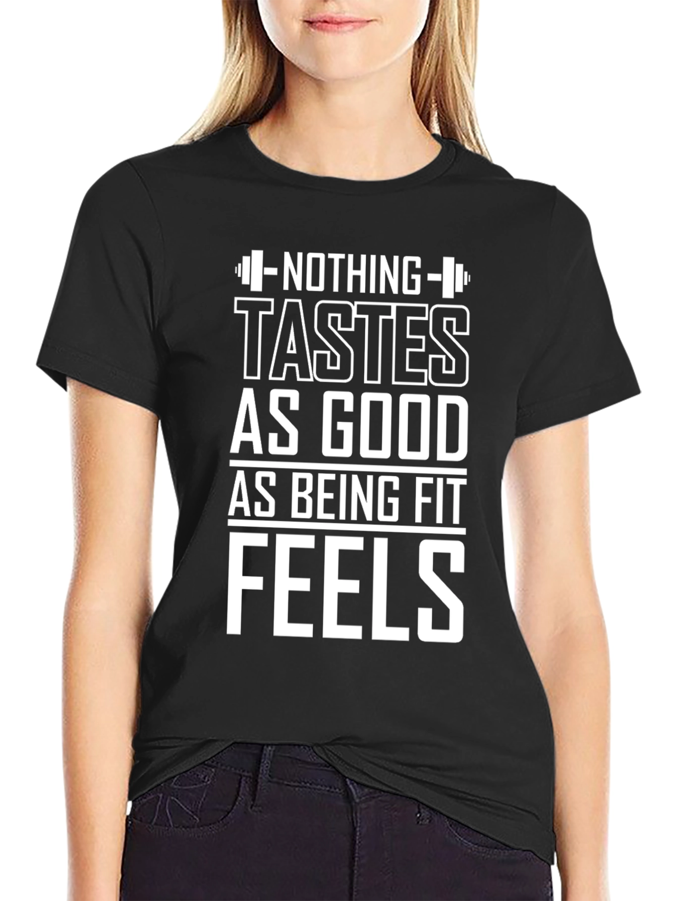 Fitness Motivation Graphic Tee: Nothing Tastes As Good