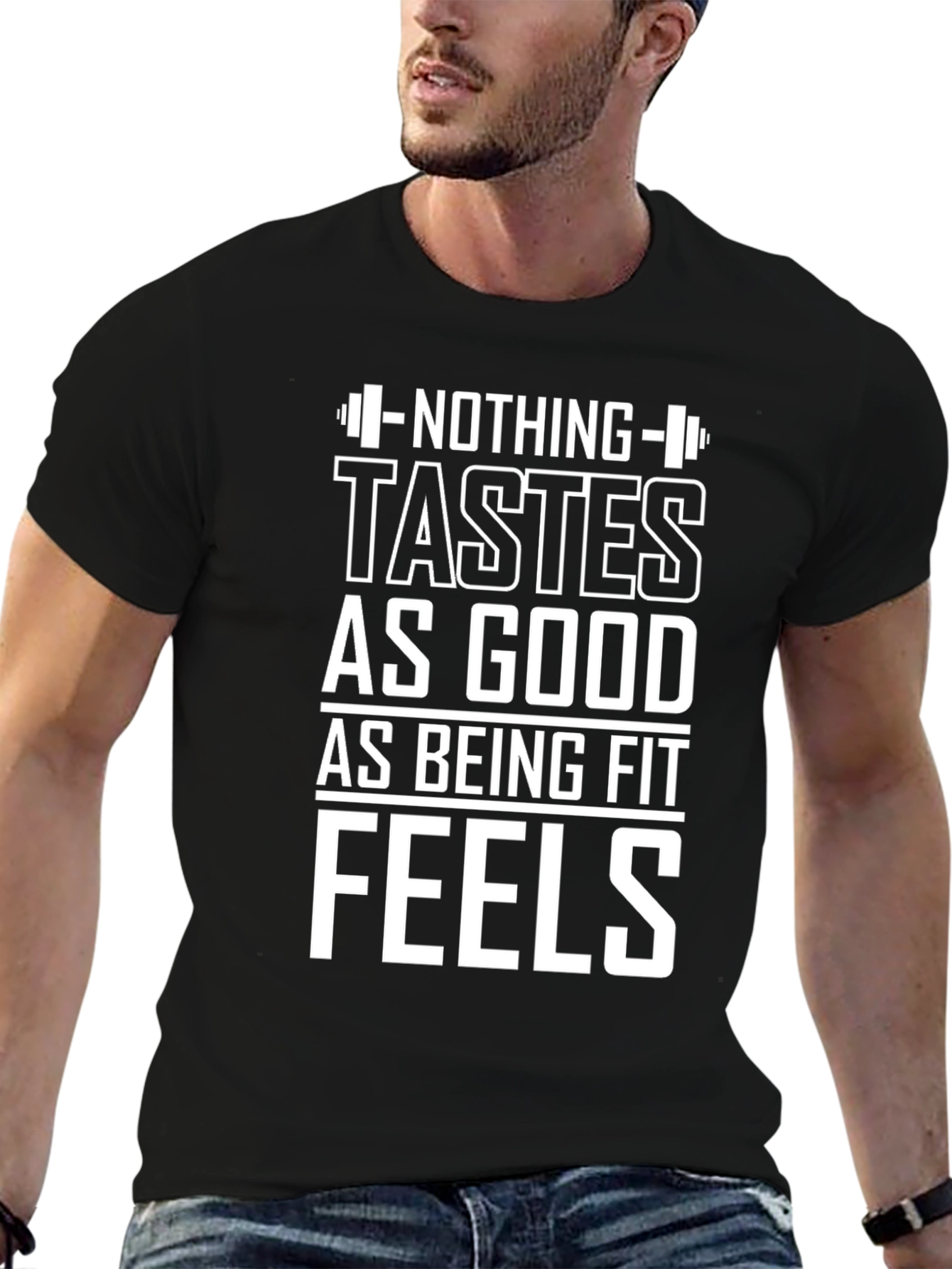 Fitness Motivation Graphic Tee: Nothing Tastes As Good