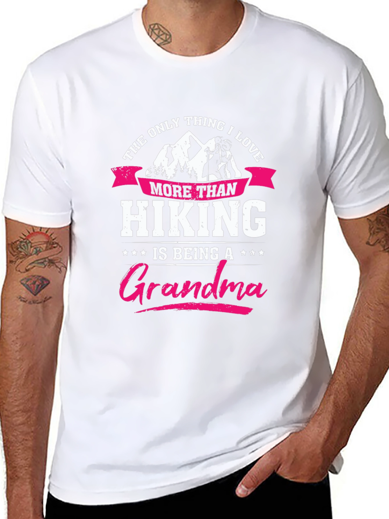 Hiking Grandma T-Shirt - Black