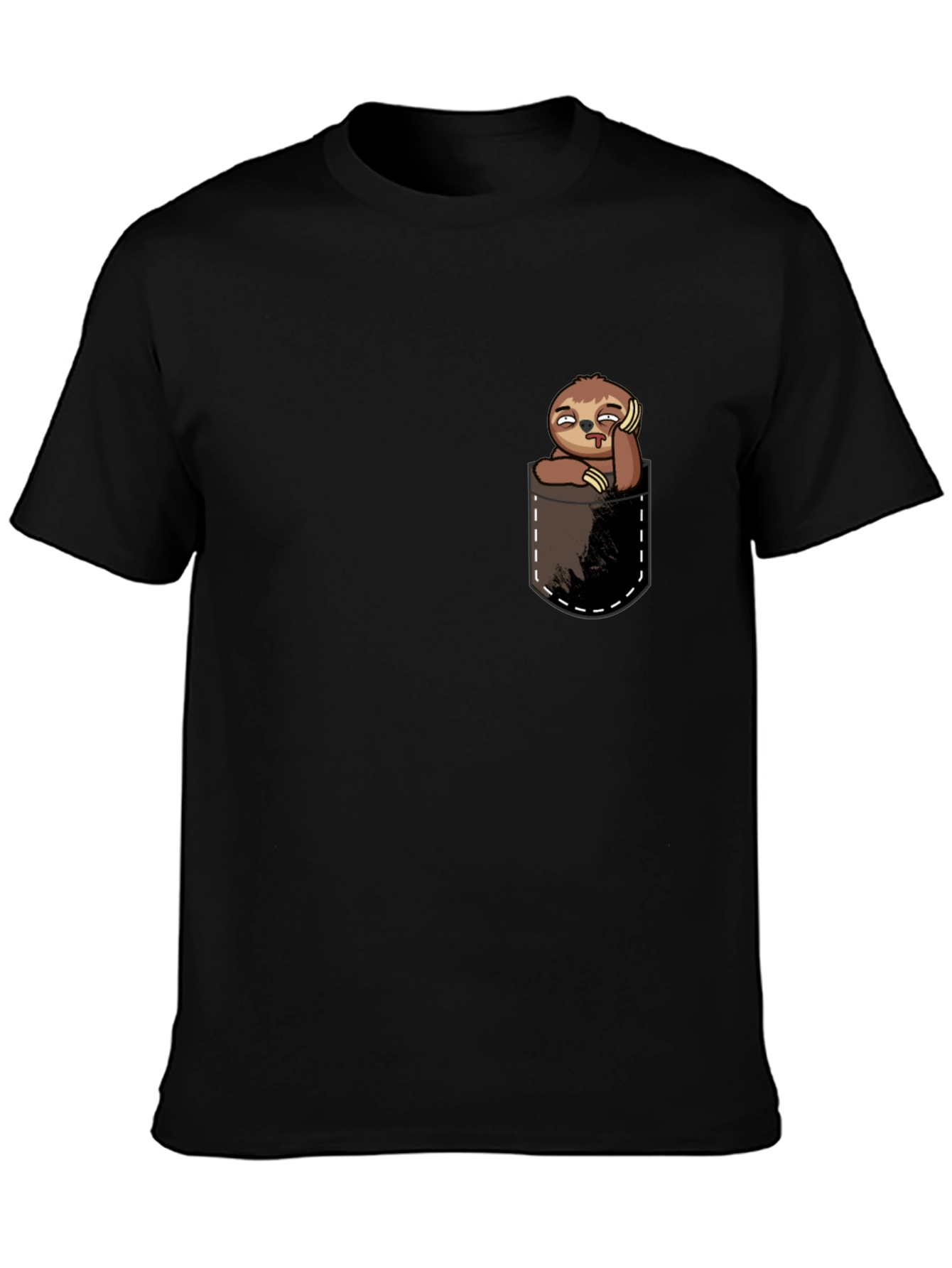 Sloth in Pocket Tee - Funny Graphic T-Shirt