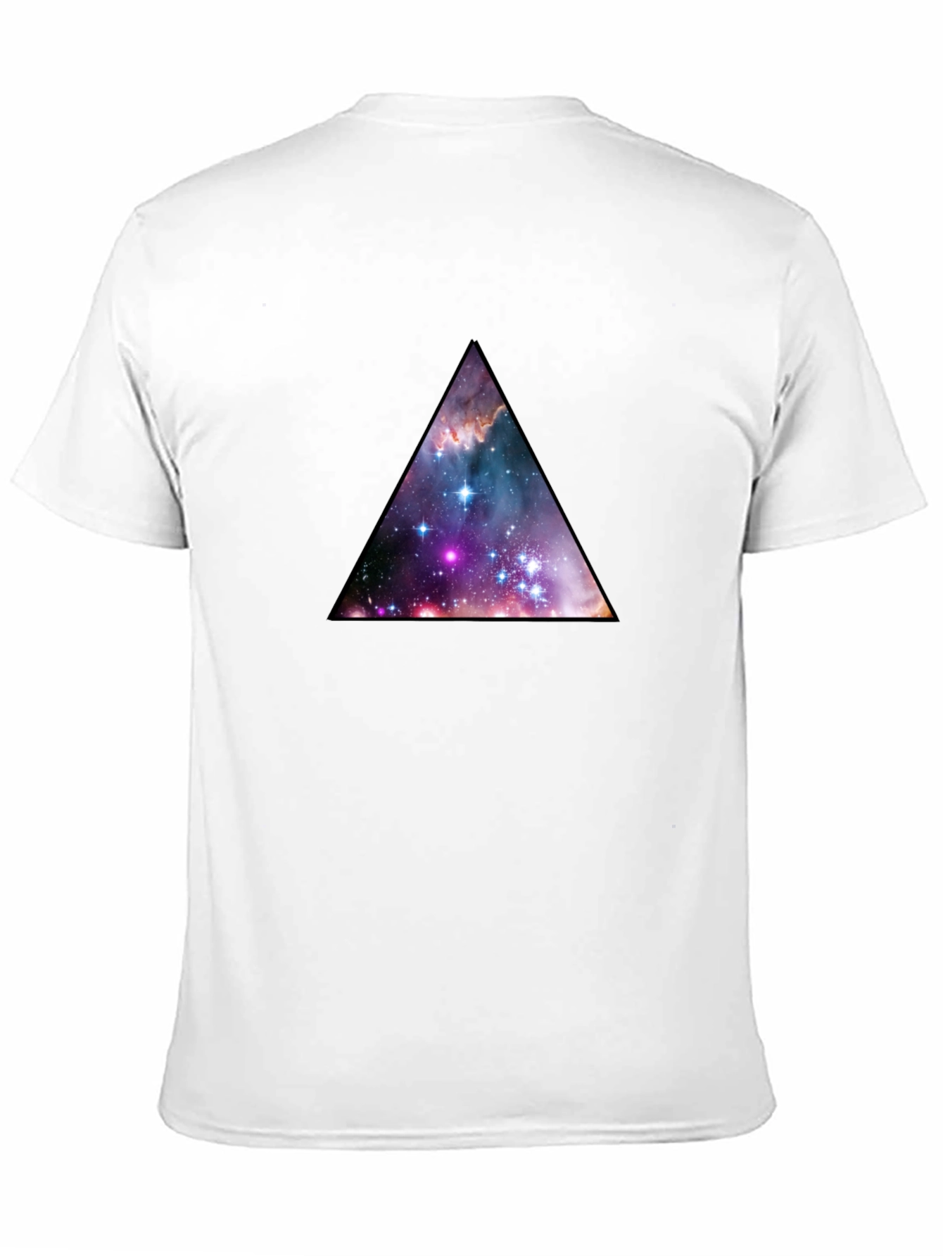 Galaxy Triangle Graphic Black T-Shirt
