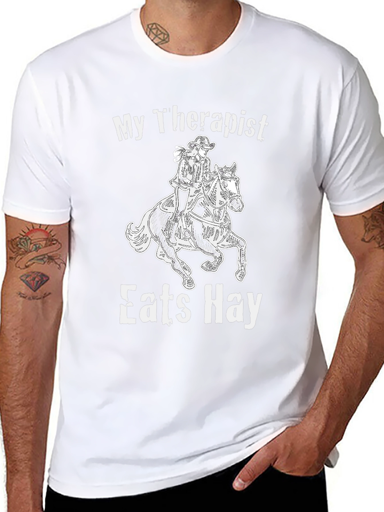 My Therapist Eats Hay Graphic Tee