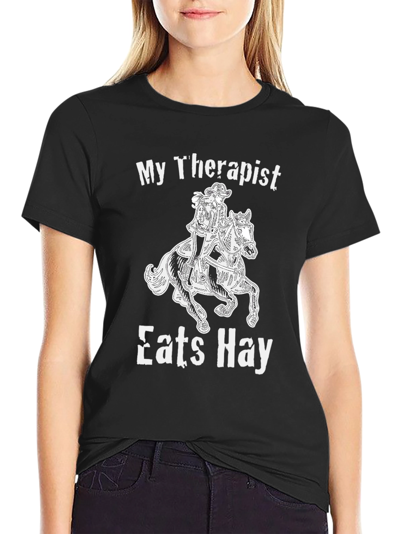 My Therapist Eats Hay Graphic Tee