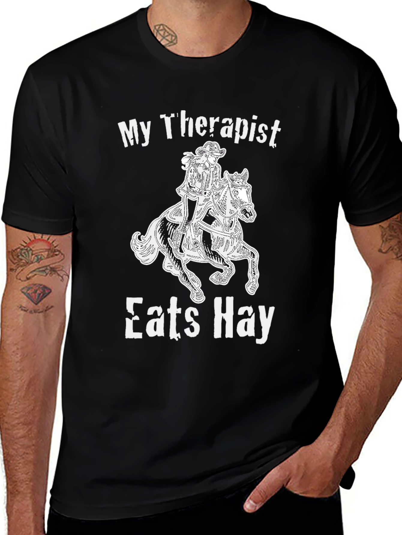 My Therapist Eats Hay Graphic Tee