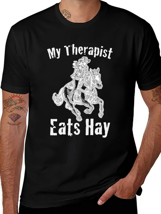 My Therapist Eats Hay Graphic Tee