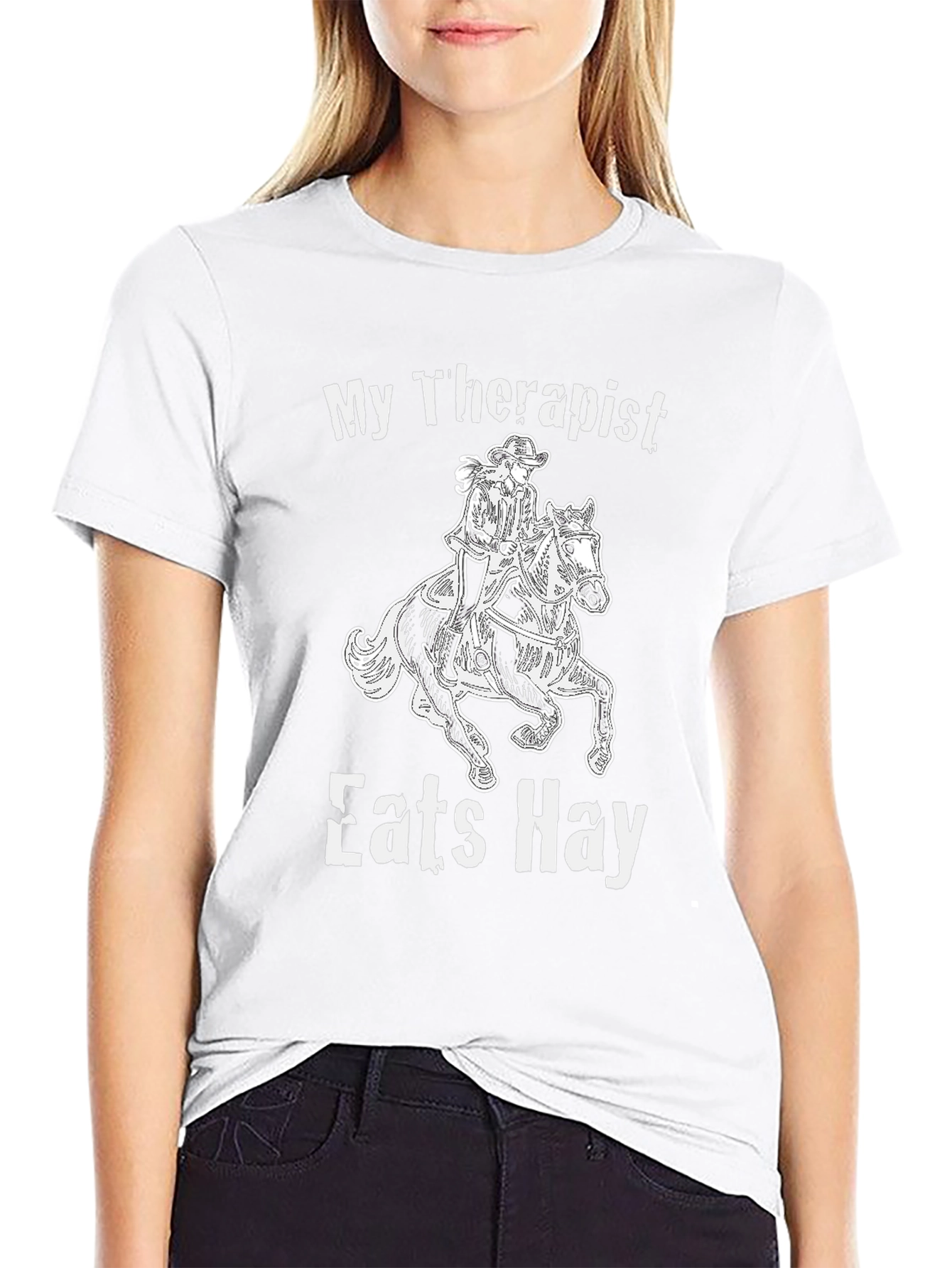 My Therapist Eats Hay Graphic Tee