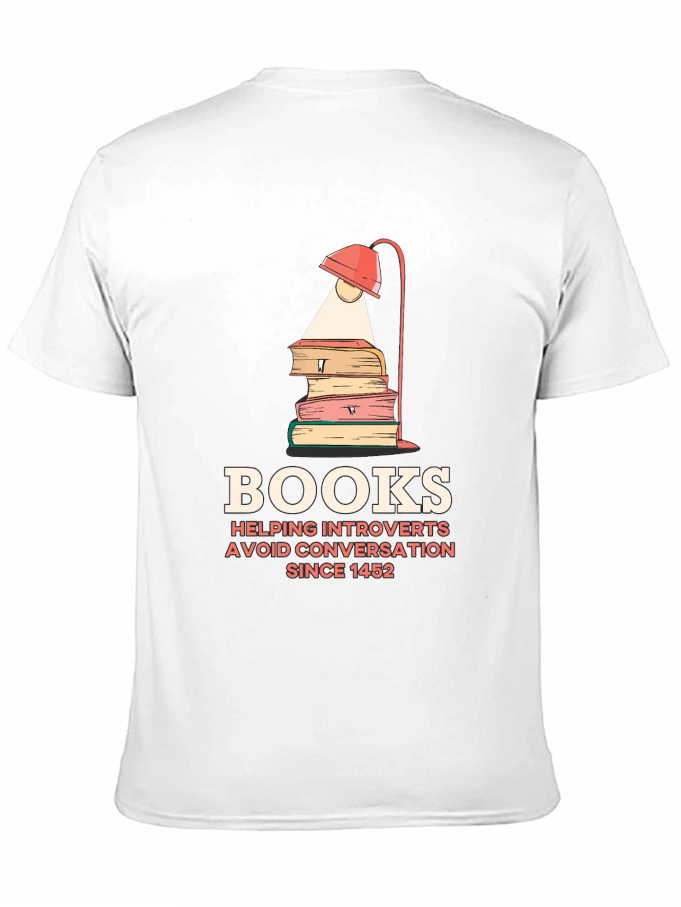 Introvert Book Lover T-Shirt - Avoid Conversations Since 1452