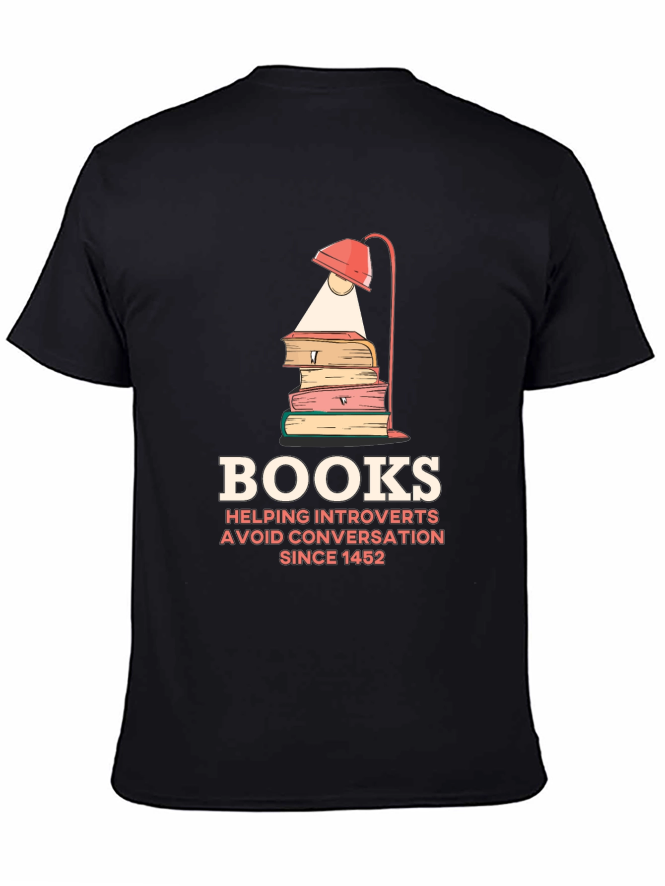 Introvert Book Lover T-Shirt - Avoid Conversations Since 1452