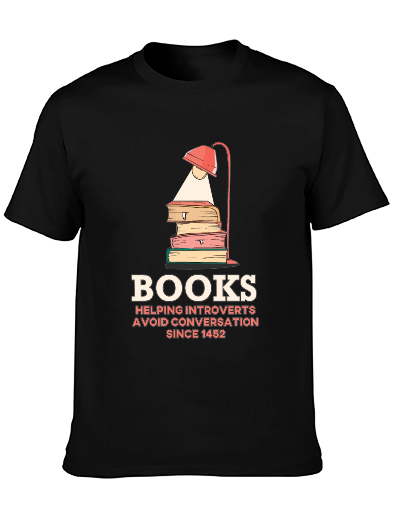 Introvert Book Lover T-Shirt - Avoid Conversations Since 1452