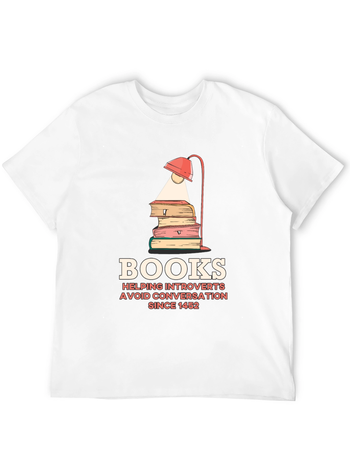 Introvert Book Lover T-Shirt - Avoid Conversations Since 1452