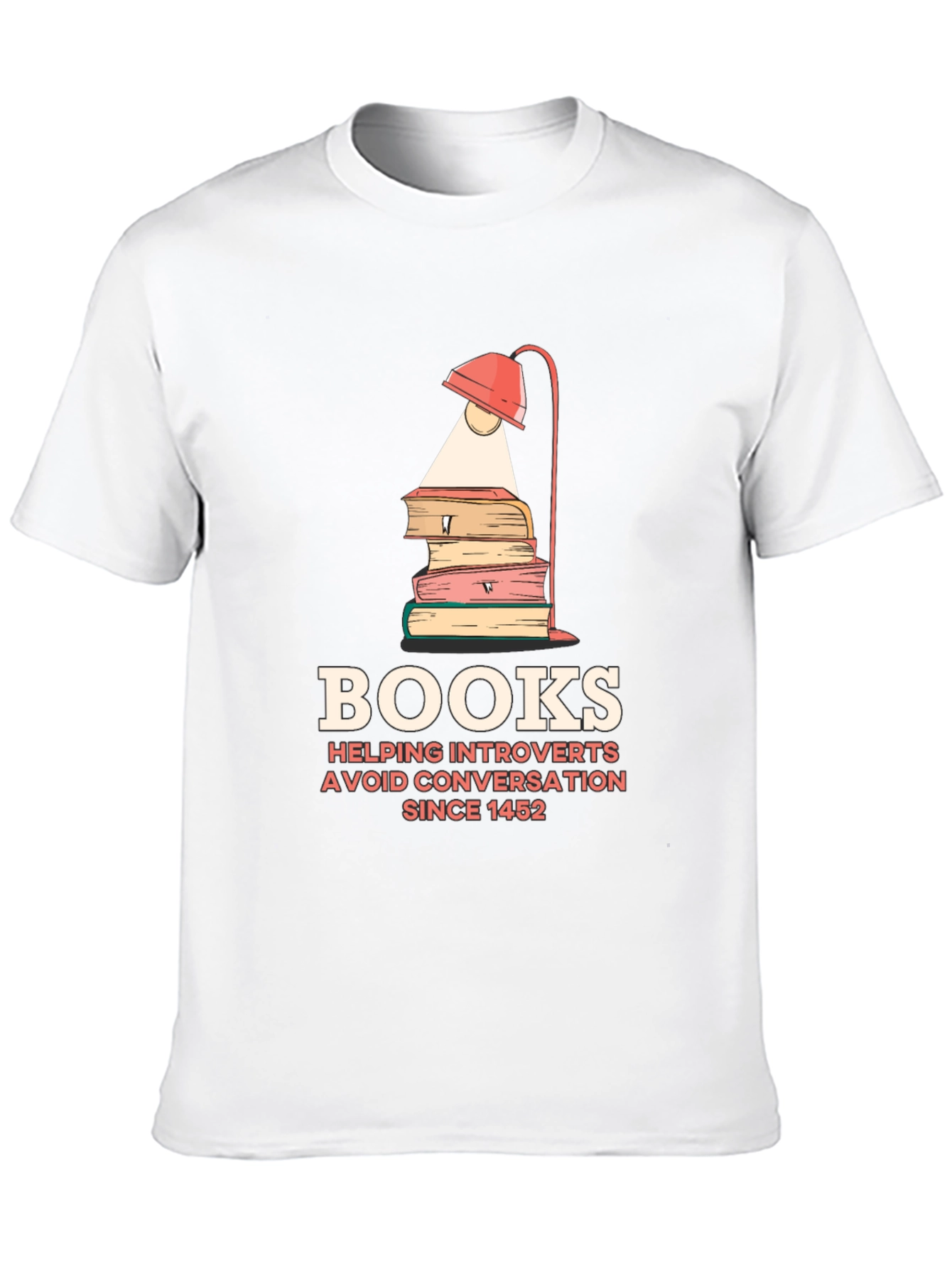 Introvert Book Lover T-Shirt - Avoid Conversations Since 1452