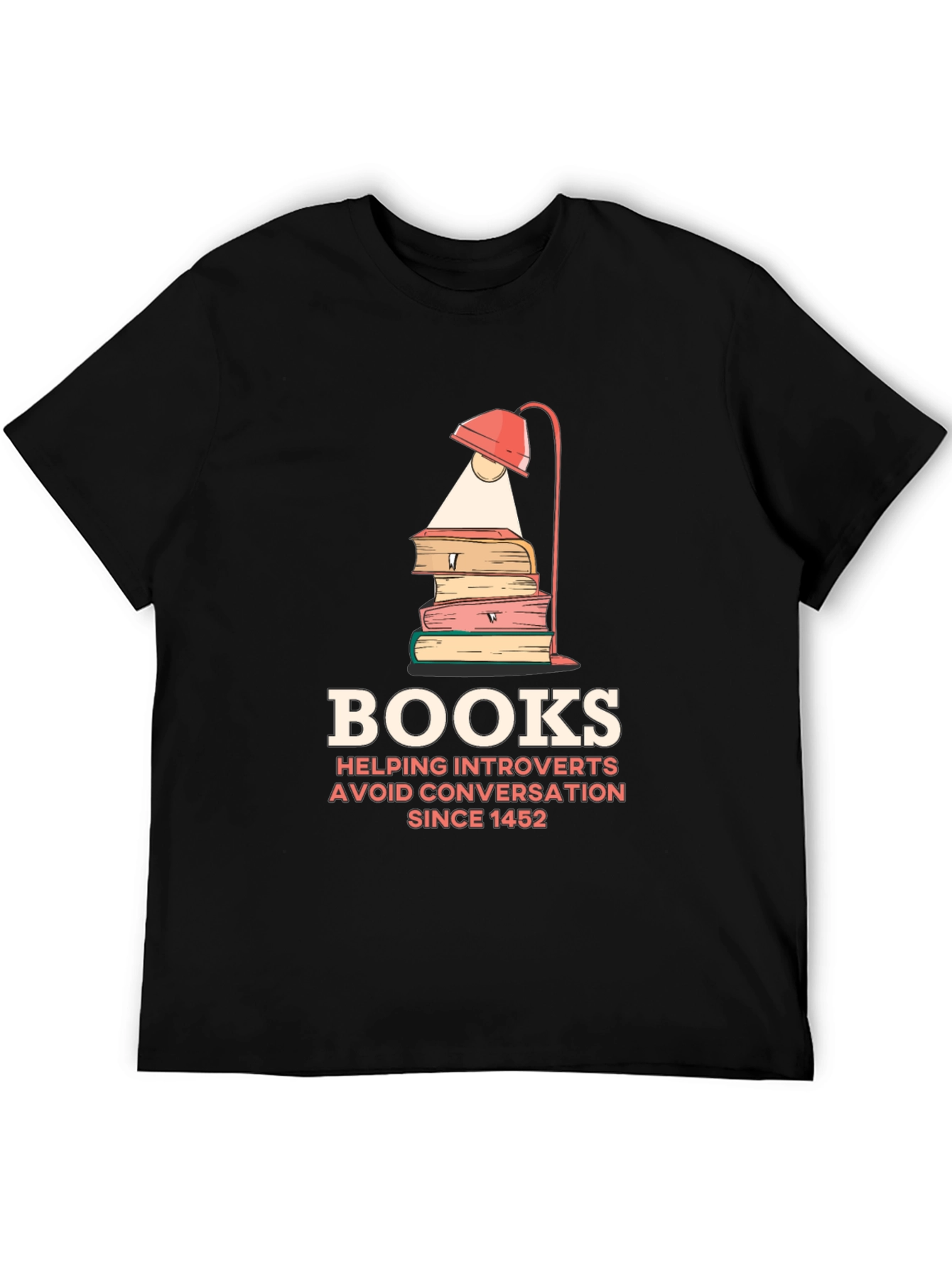 Introvert Book Lover T-Shirt - Avoid Conversations Since 1452