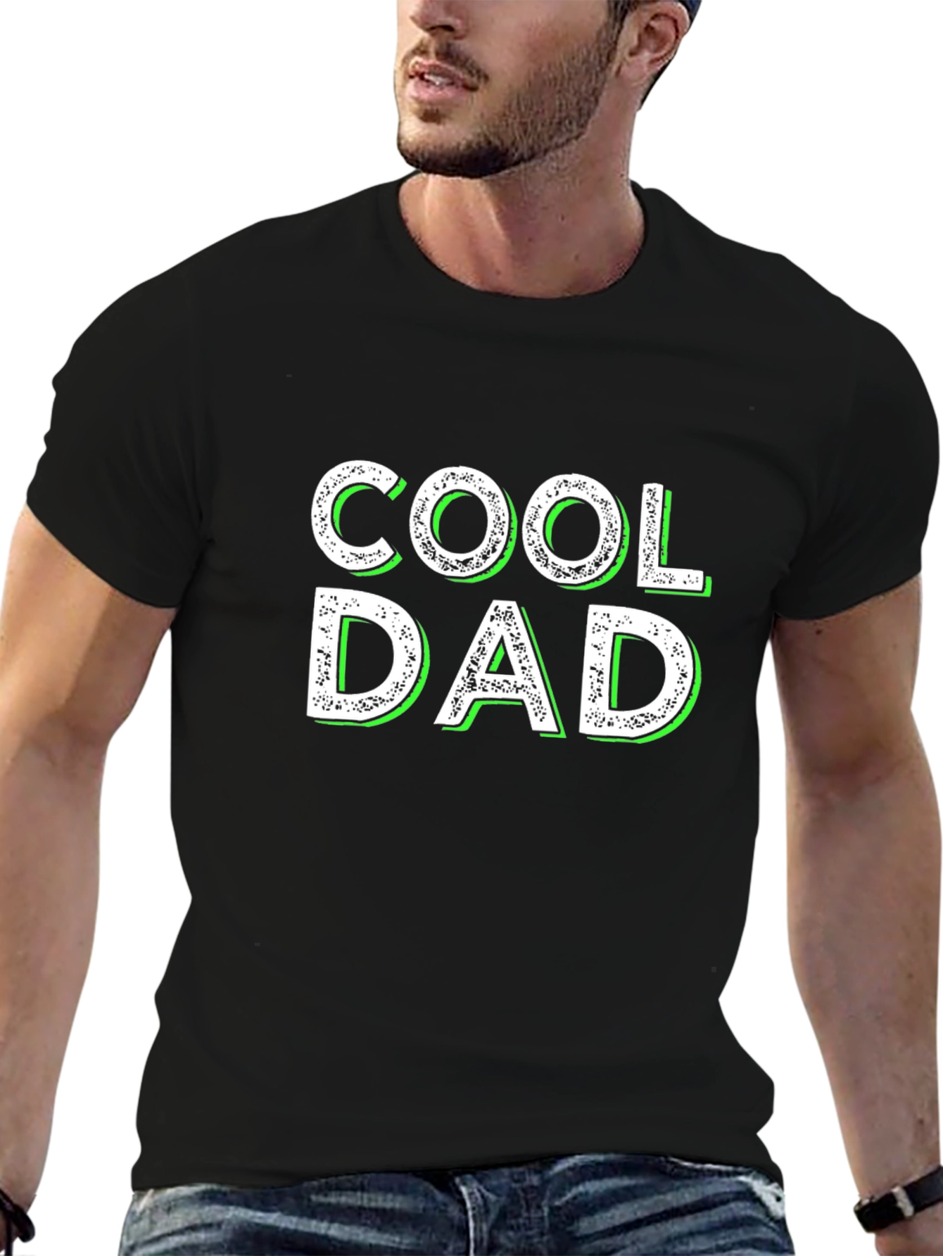 Cool Dad Black T-Shirt - Fathers Day Gift