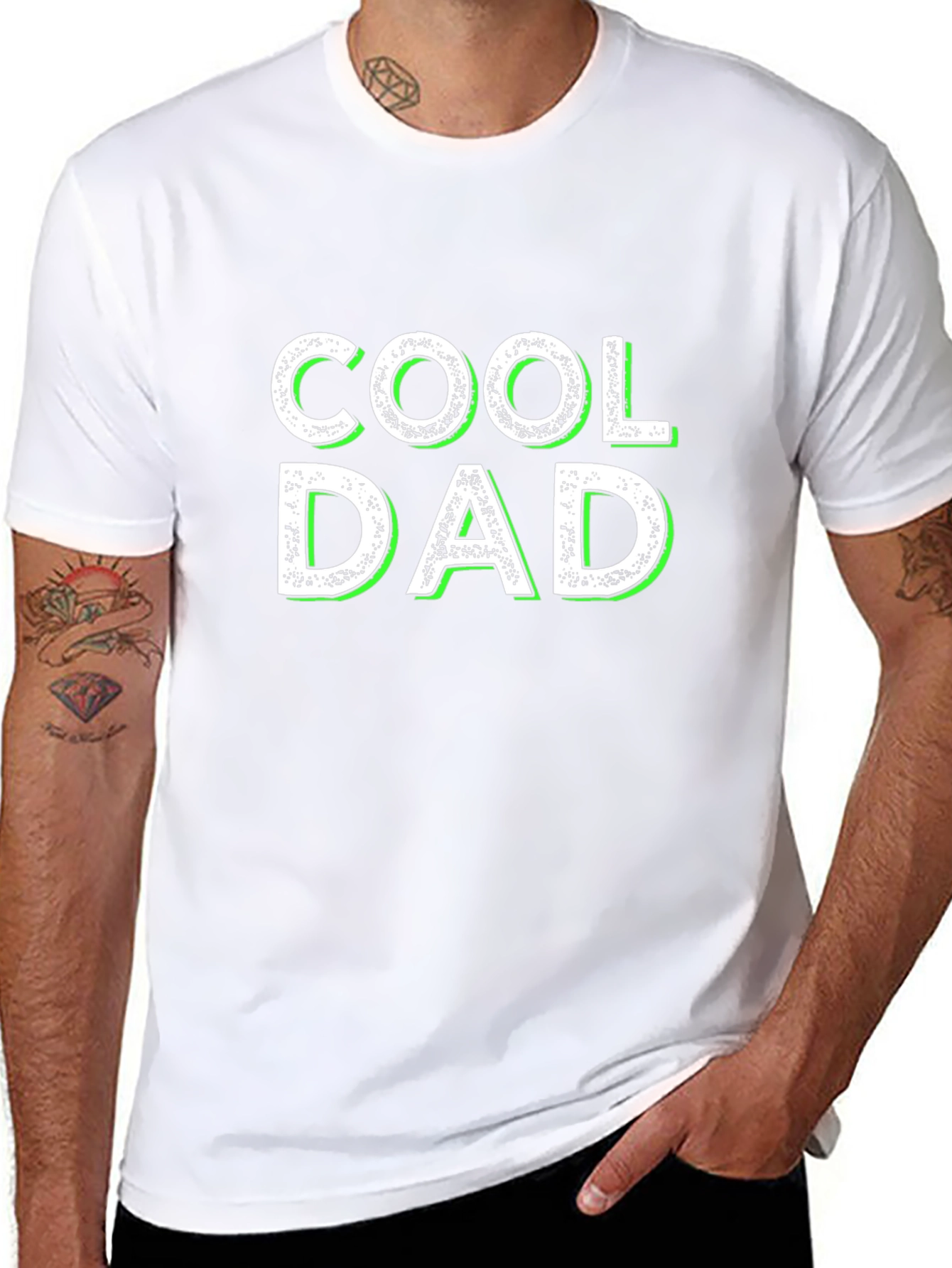 Cool Dad Black T-Shirt - Fathers Day Gift