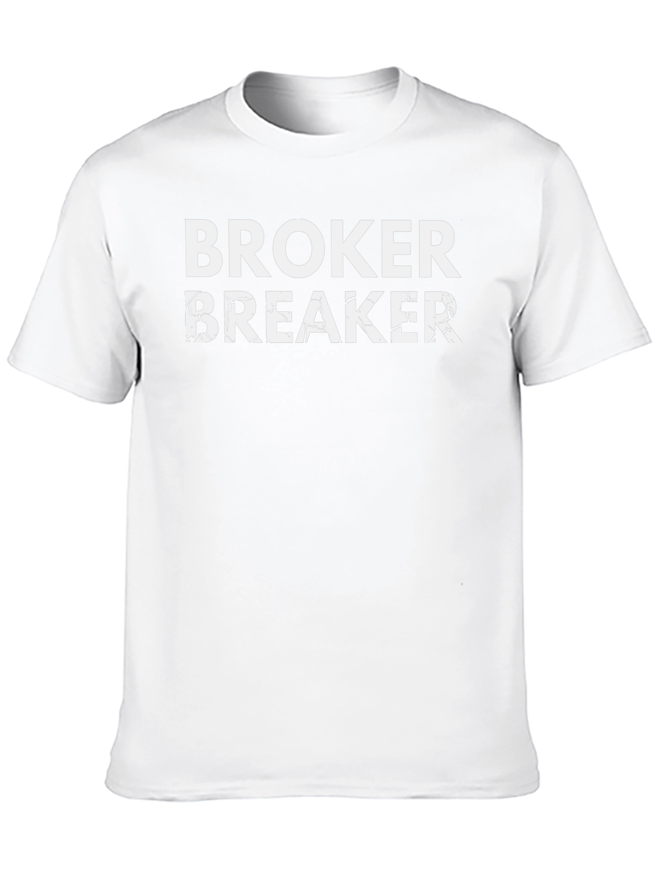 Broker Breaker Graphic Tee - Black Cotton T-Shirt