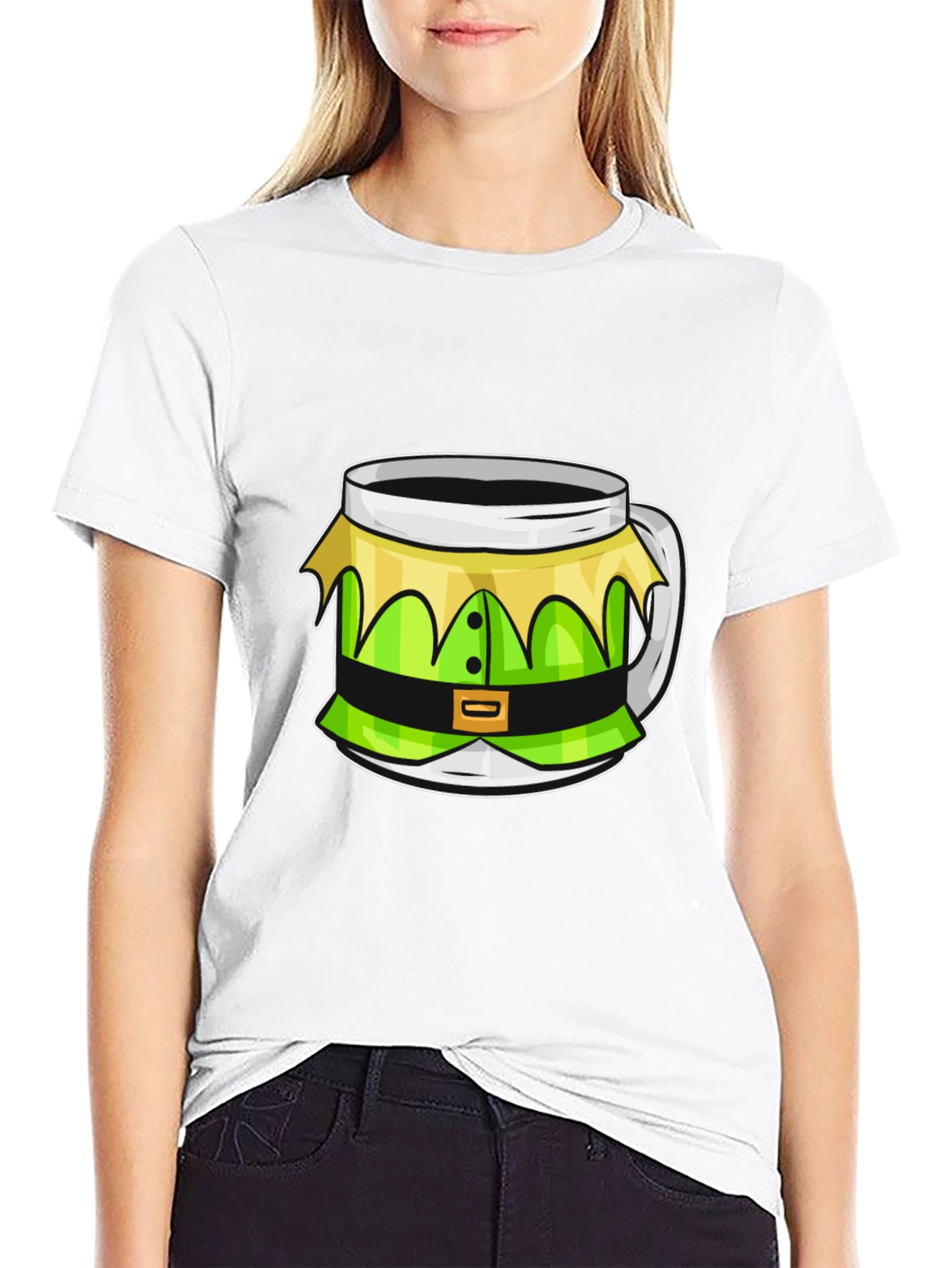 Festive Elf Mug T-Shirt - Holiday Cheer!