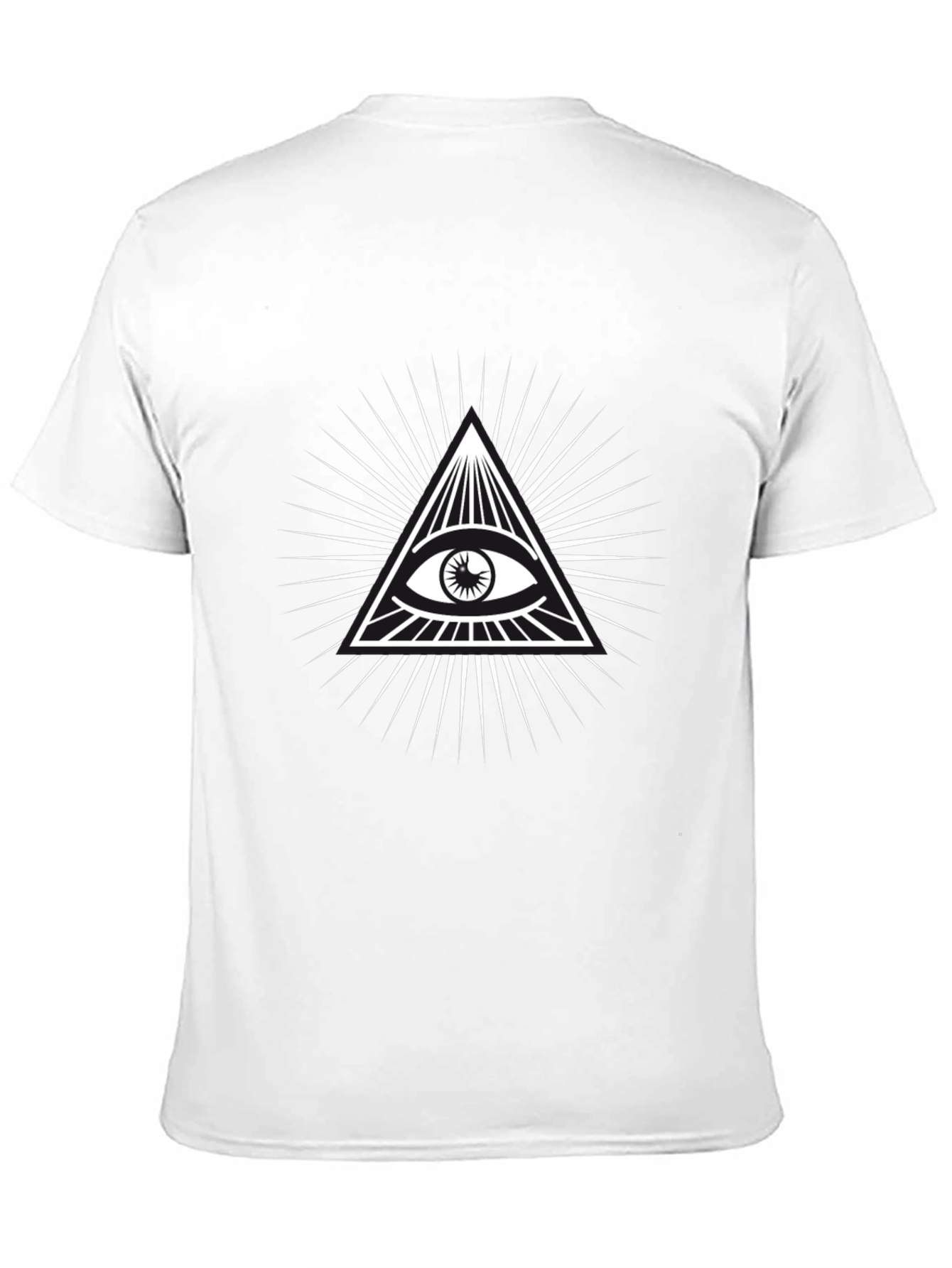 All Seeing Eye Graphic Tee - Black Cotton Blend