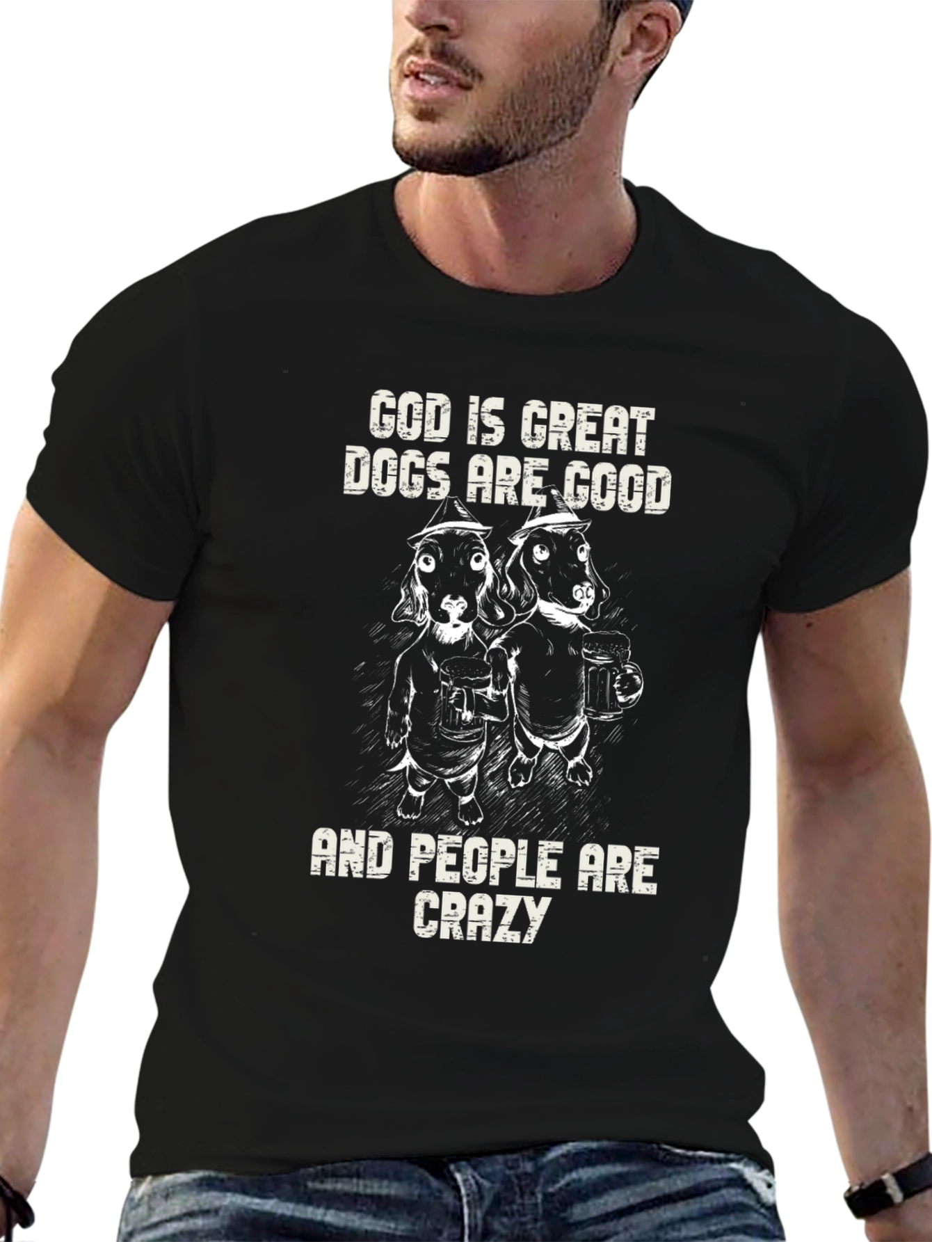 God Is Great Dogs Are Good Graphic Tee