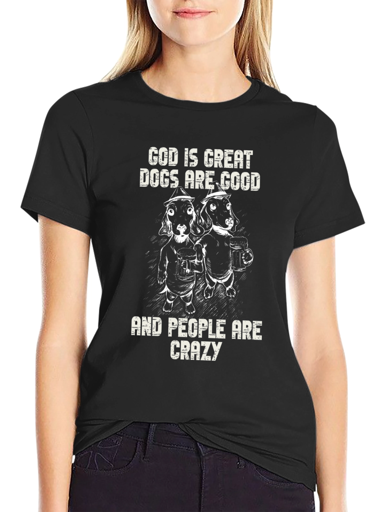 God Is Great Dogs Are Good Graphic Tee