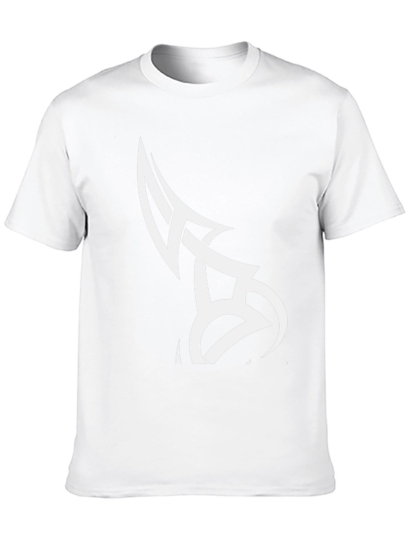 Tribal Tattoo Design Black Cotton T-Shirt