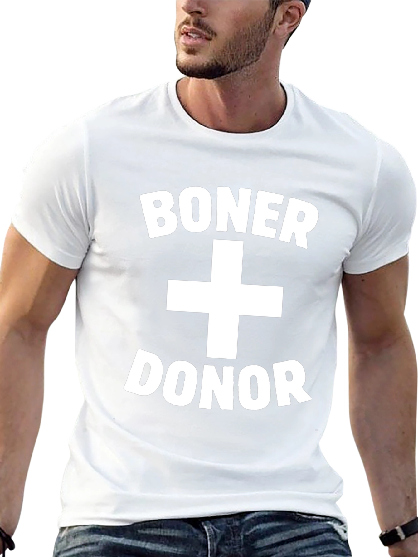 Boner Donor Funny Adult Humor Graphic T-Shirt