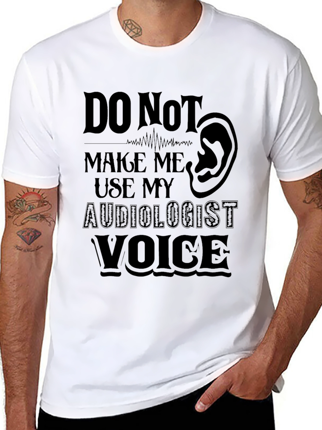 Audiologist Voice T-Shirt: Funny Hearing Doctor Tee