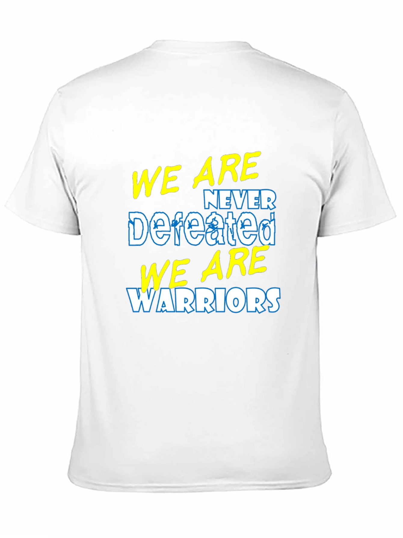 We Are Never Defeated Warriors Graphic T-Shirt