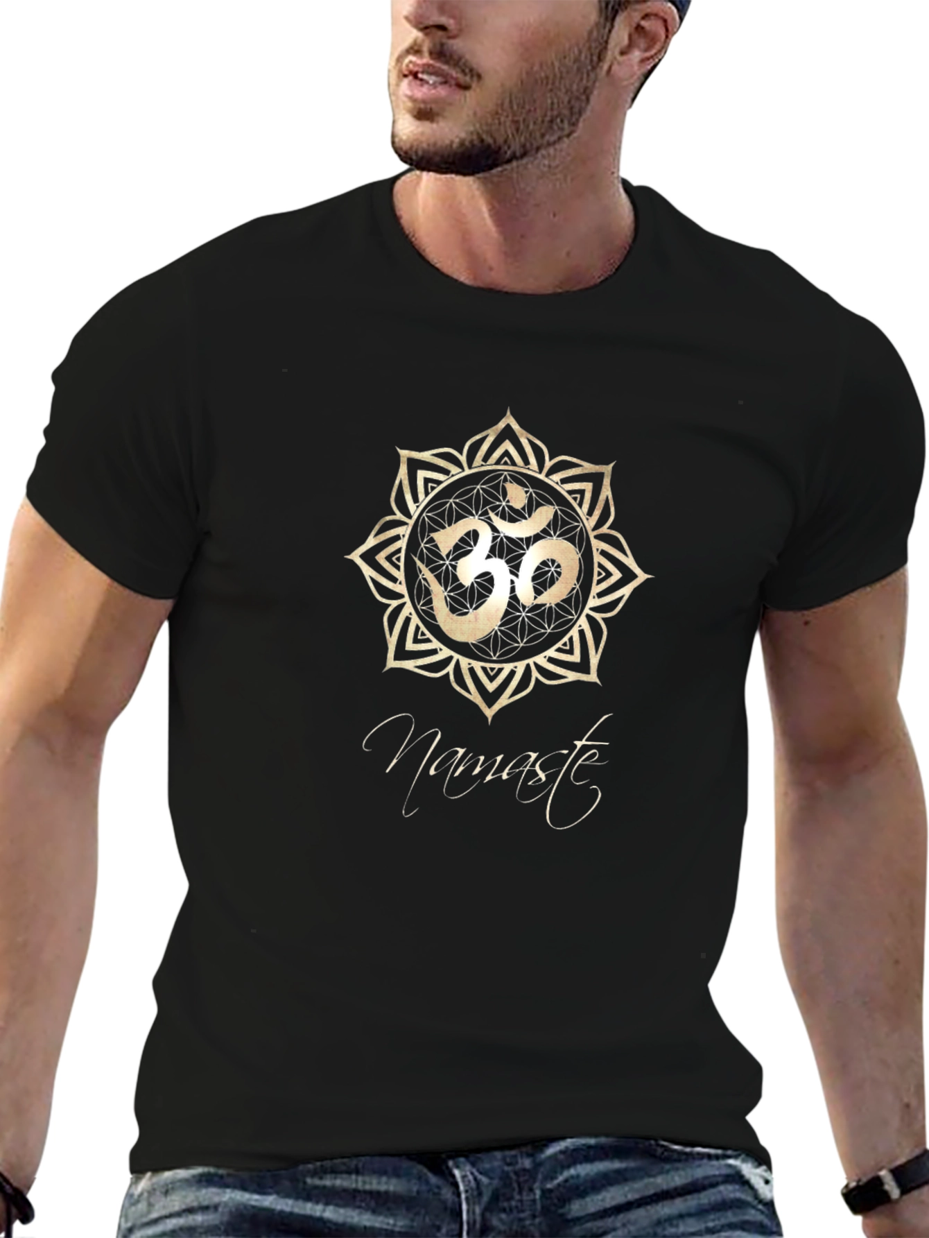 Namaste Om Symbol Graphic T-Shirt