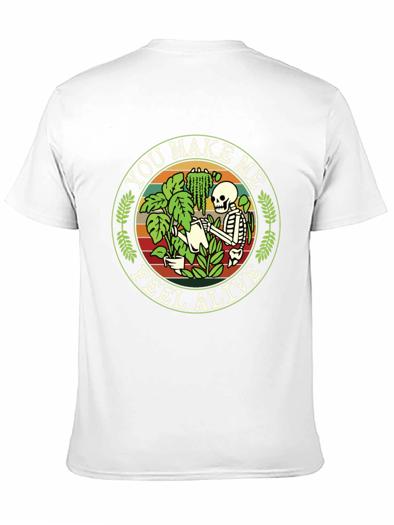 You Make Me Feel Alive Skeleton Gardener Graphic Tee