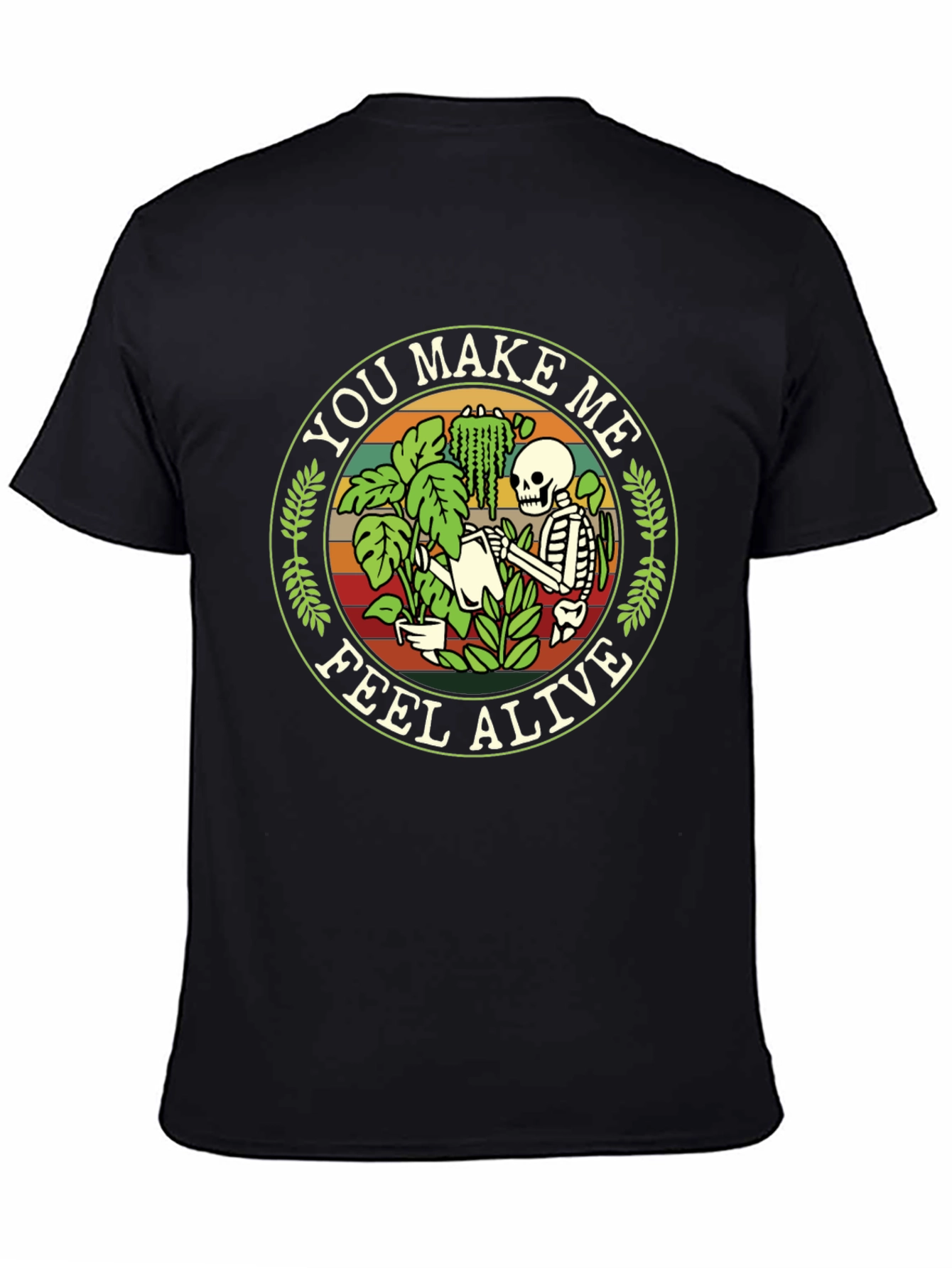 You Make Me Feel Alive Skeleton Gardener Graphic Tee