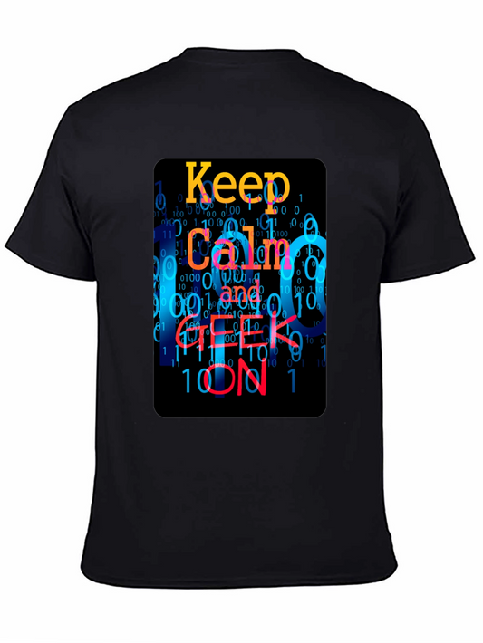 Keep Calm and Geek On T-Shirt