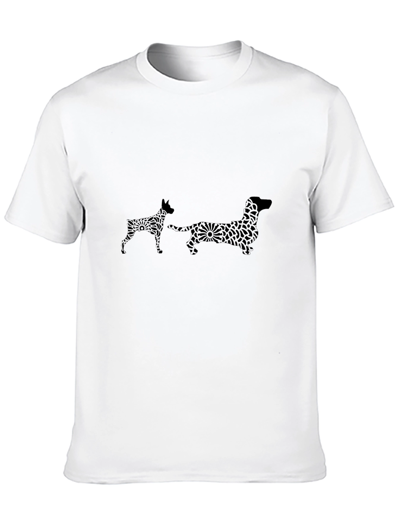 Dog Breed Patterned Graphic Tee