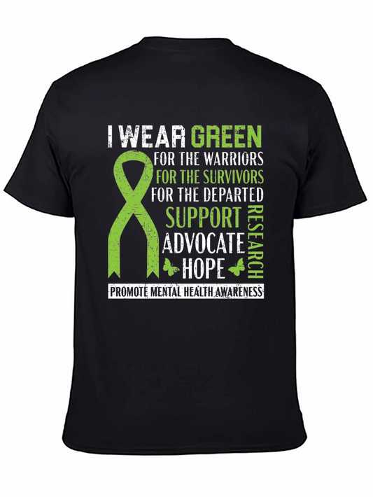 I Wear Green Mental Health Awareness T-Shirt