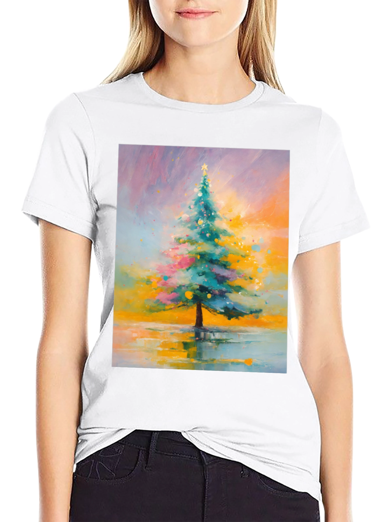 Christmas Tree Art T-Shirt - Holiday Season Tee