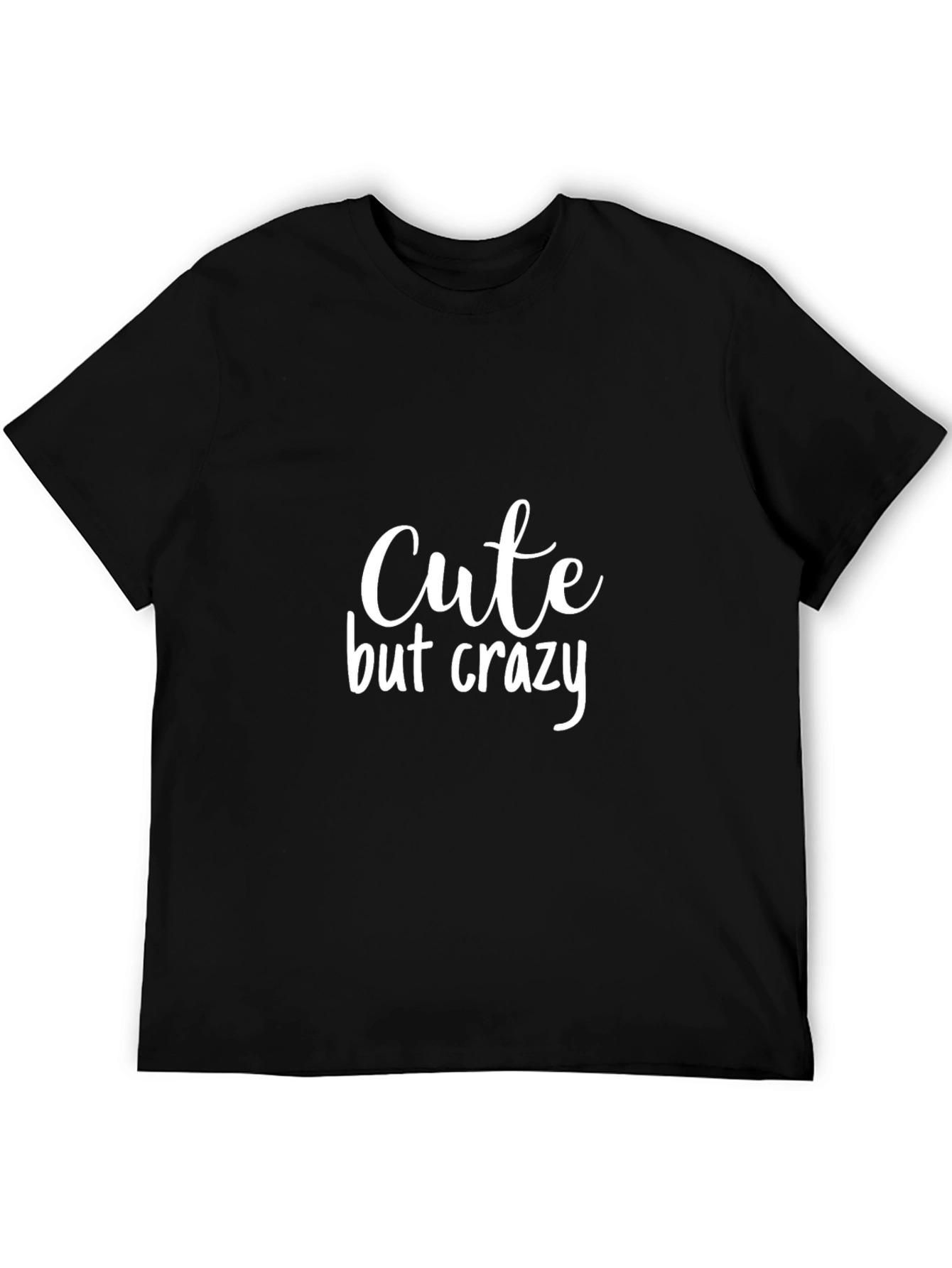 Cute But Crazy Graphic Tee - Black