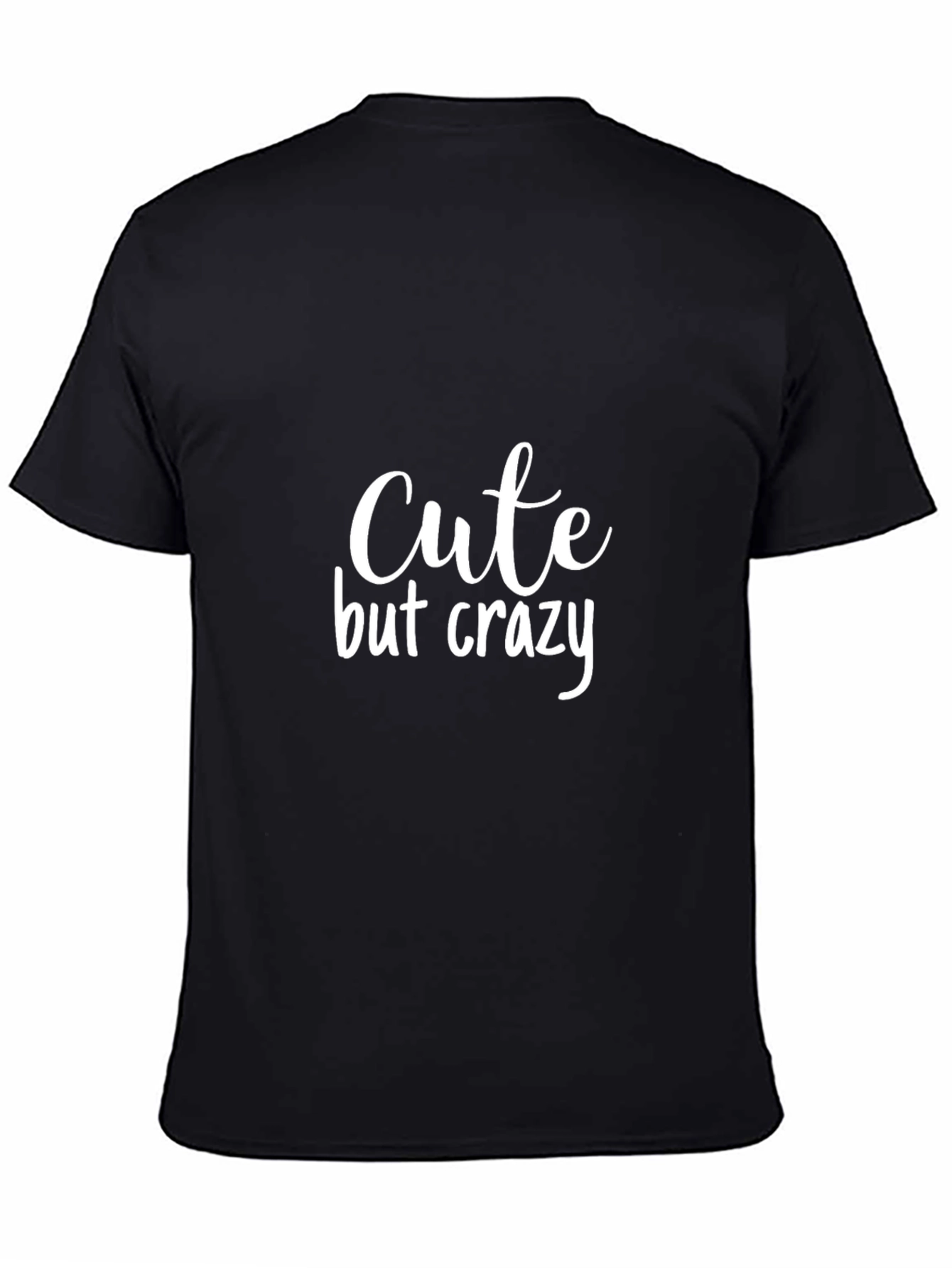 Cute But Crazy Graphic Tee - Black