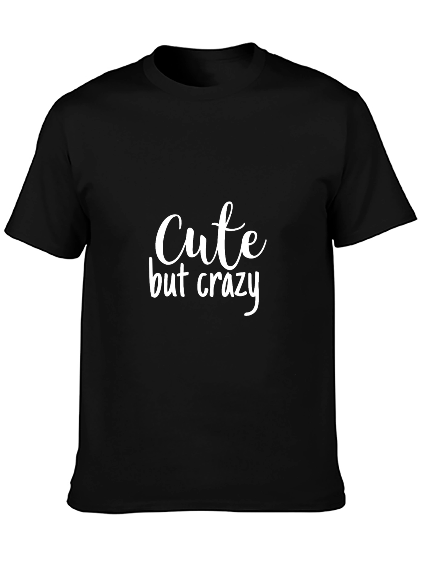 Cute But Crazy Graphic Tee - Black