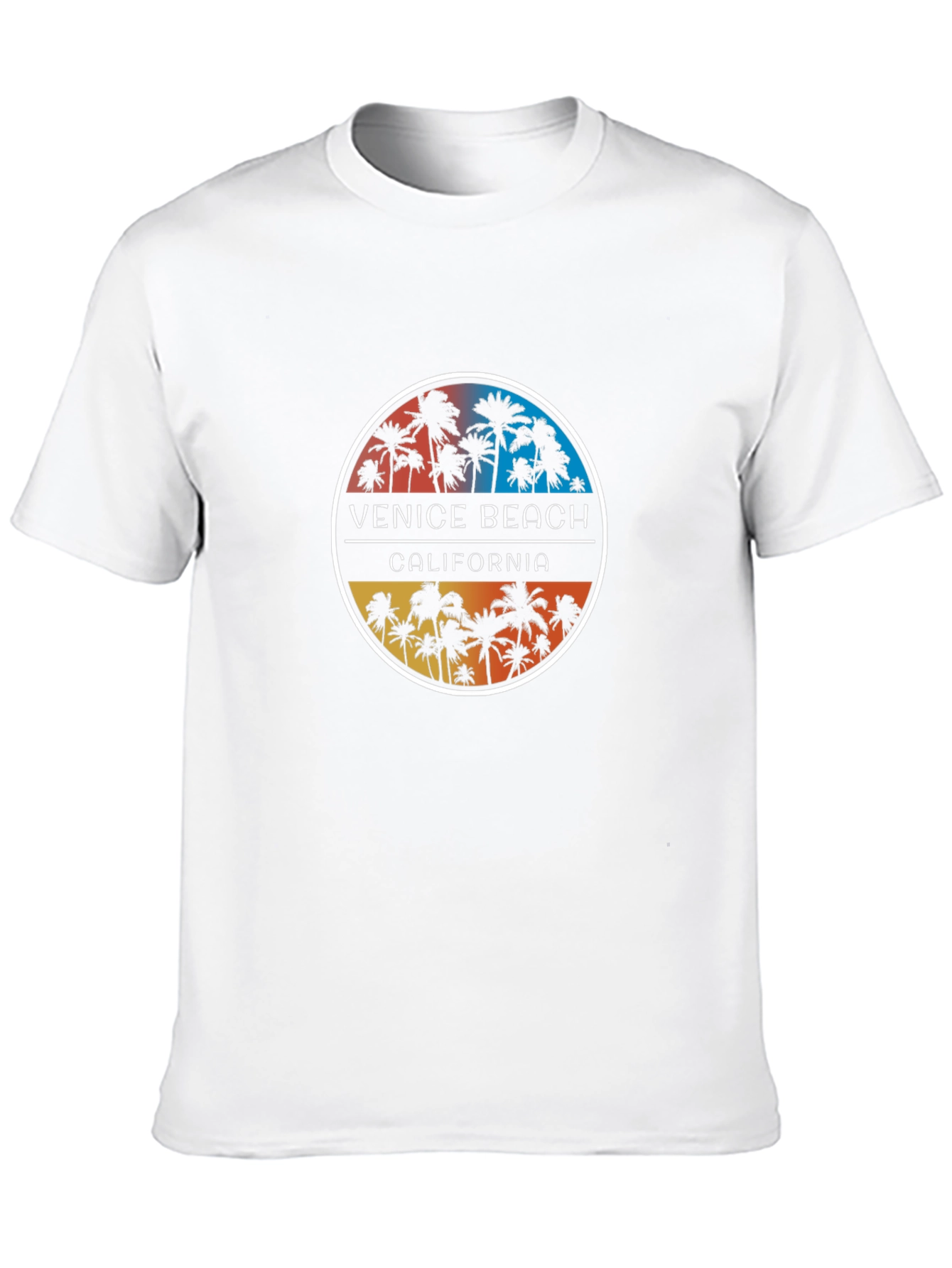 Venice Beach California Palm Tree Graphic T-Shirt