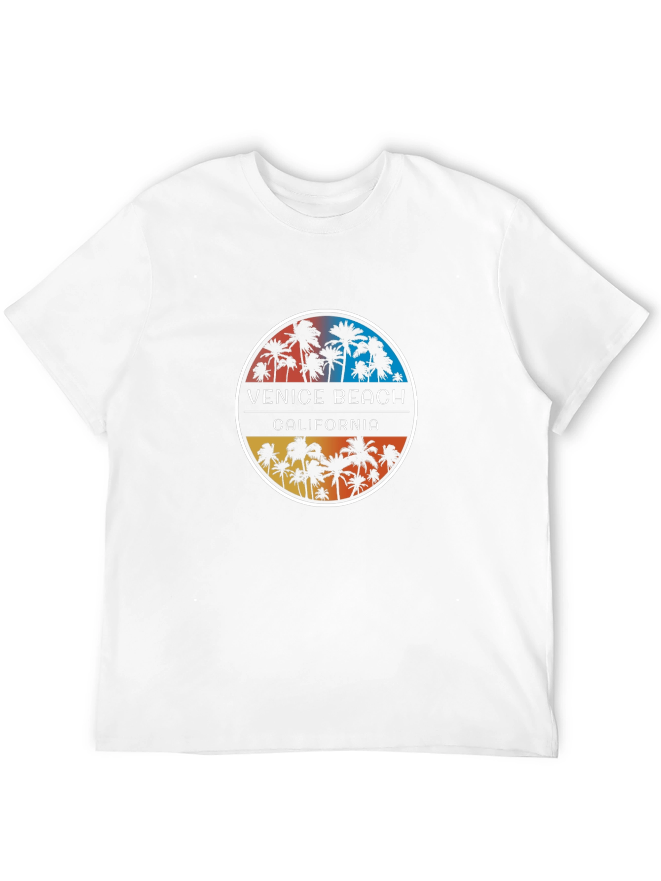Venice Beach California Palm Tree Graphic T-Shirt