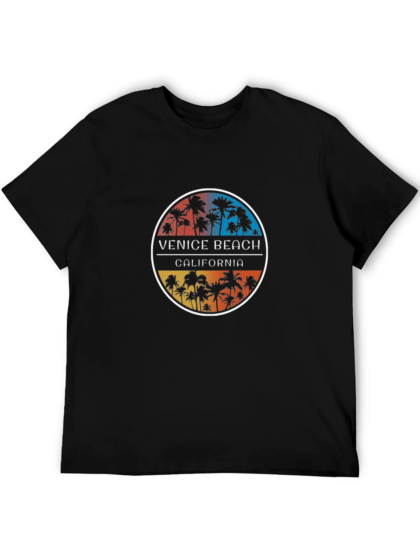 Venice Beach California Palm Tree Graphic T-Shirt