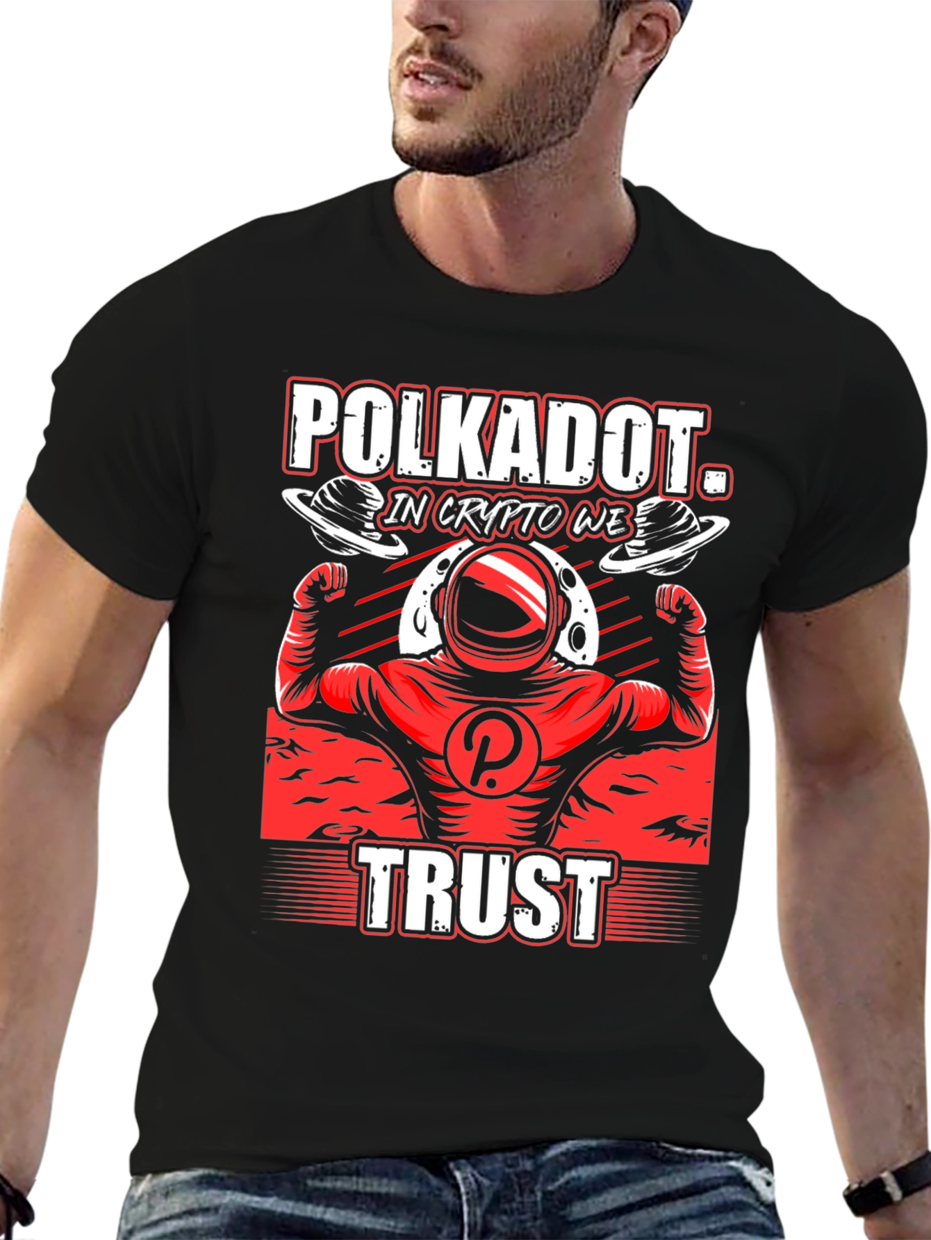 Polkadot Crypto Trust Black Graphic Tee