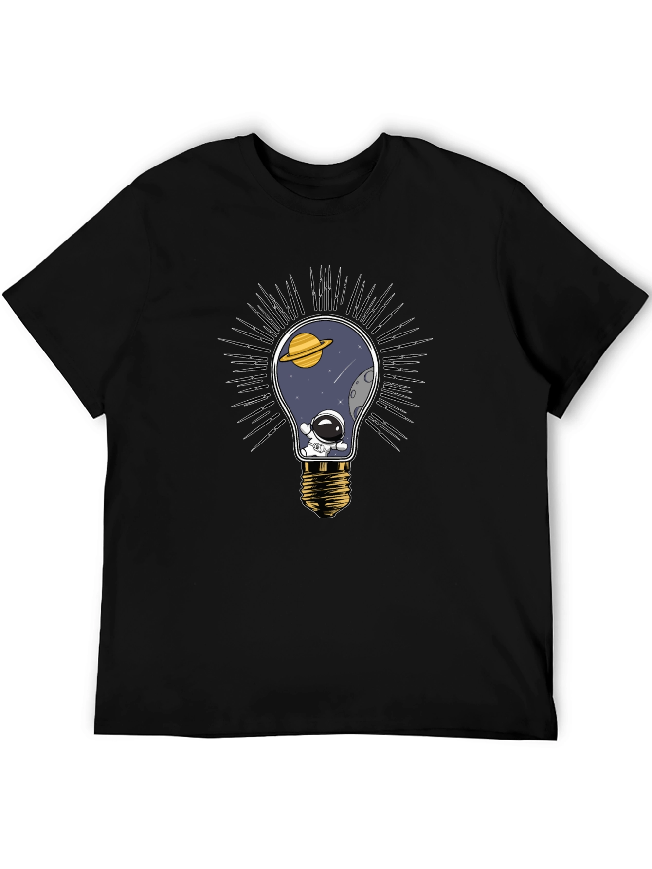 Cosmic Light Bulb T-Shirt - Space Astronaut Tee