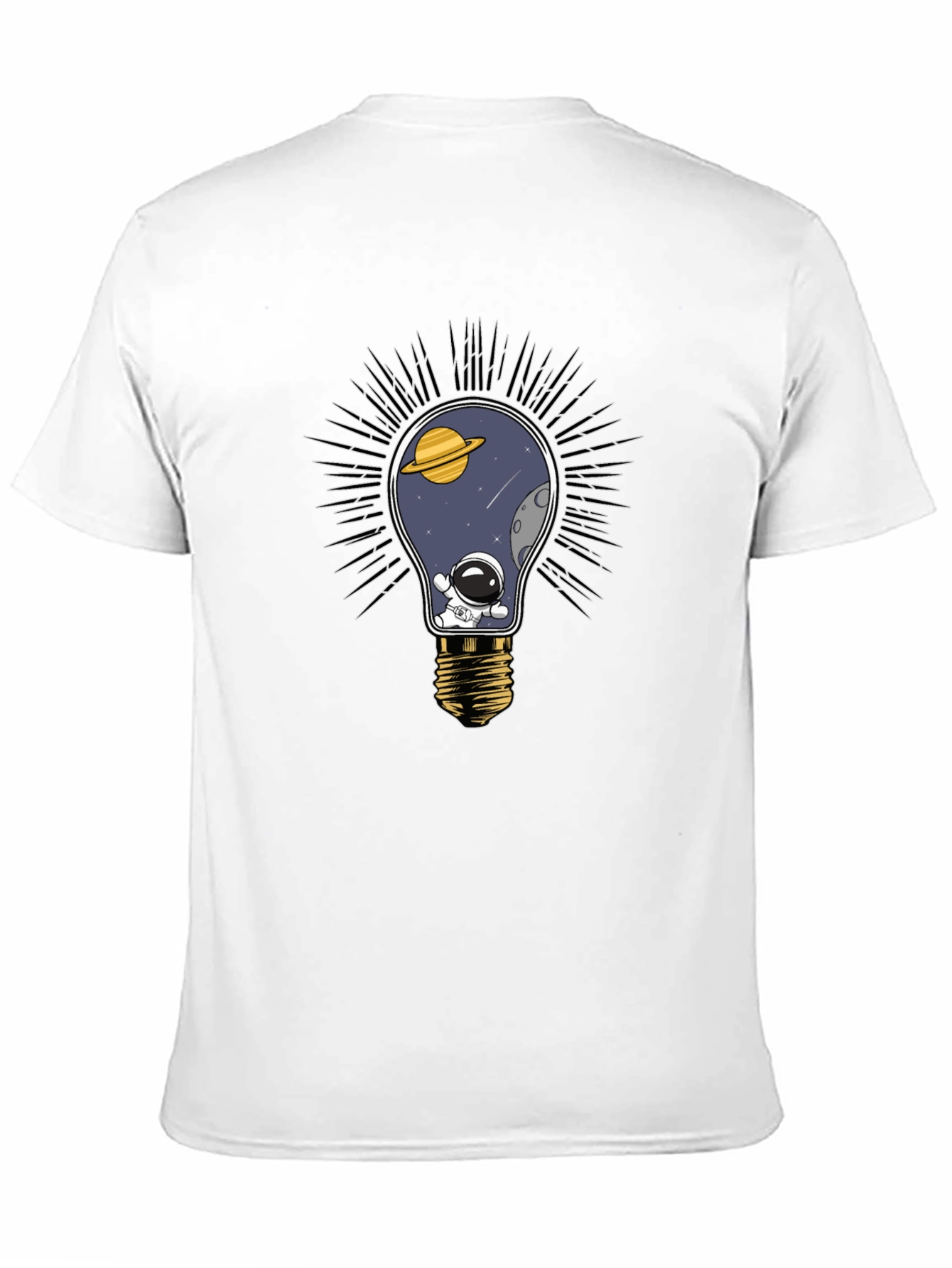 Cosmic Light Bulb T-Shirt - Space Astronaut Tee
