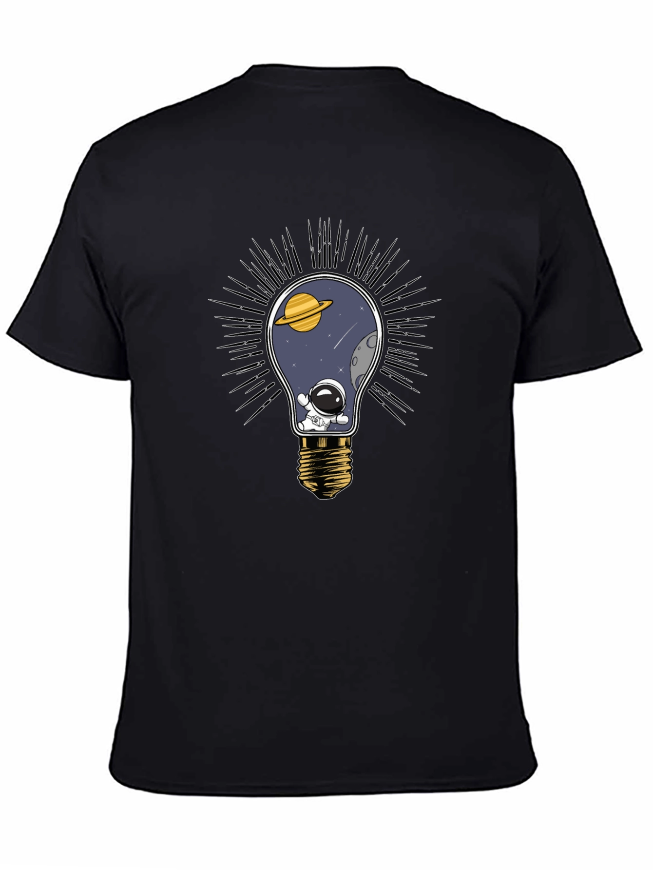 Cosmic Light Bulb T-Shirt - Space Astronaut Tee