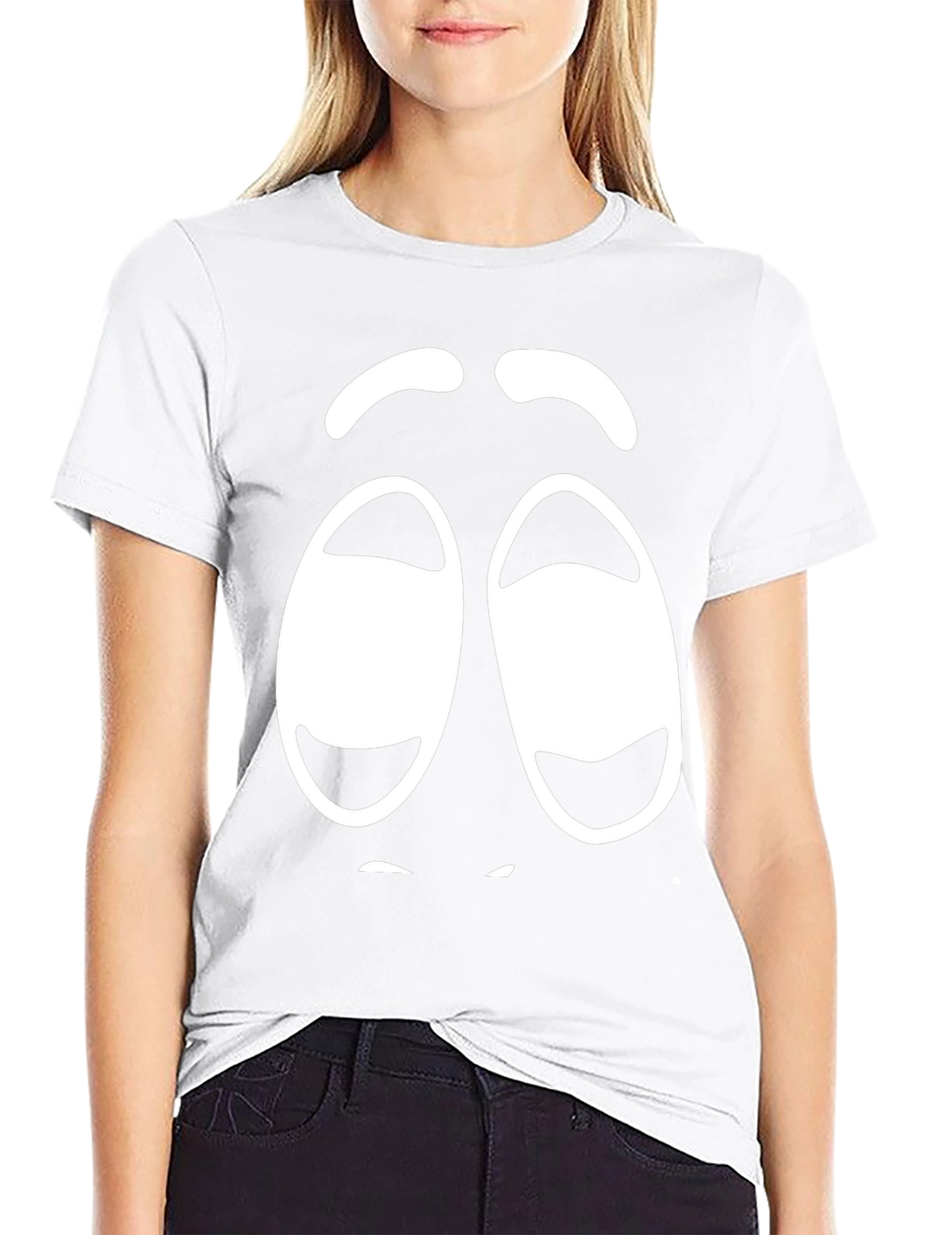 Funny Graphic Sleepy Face Black T-Shirt